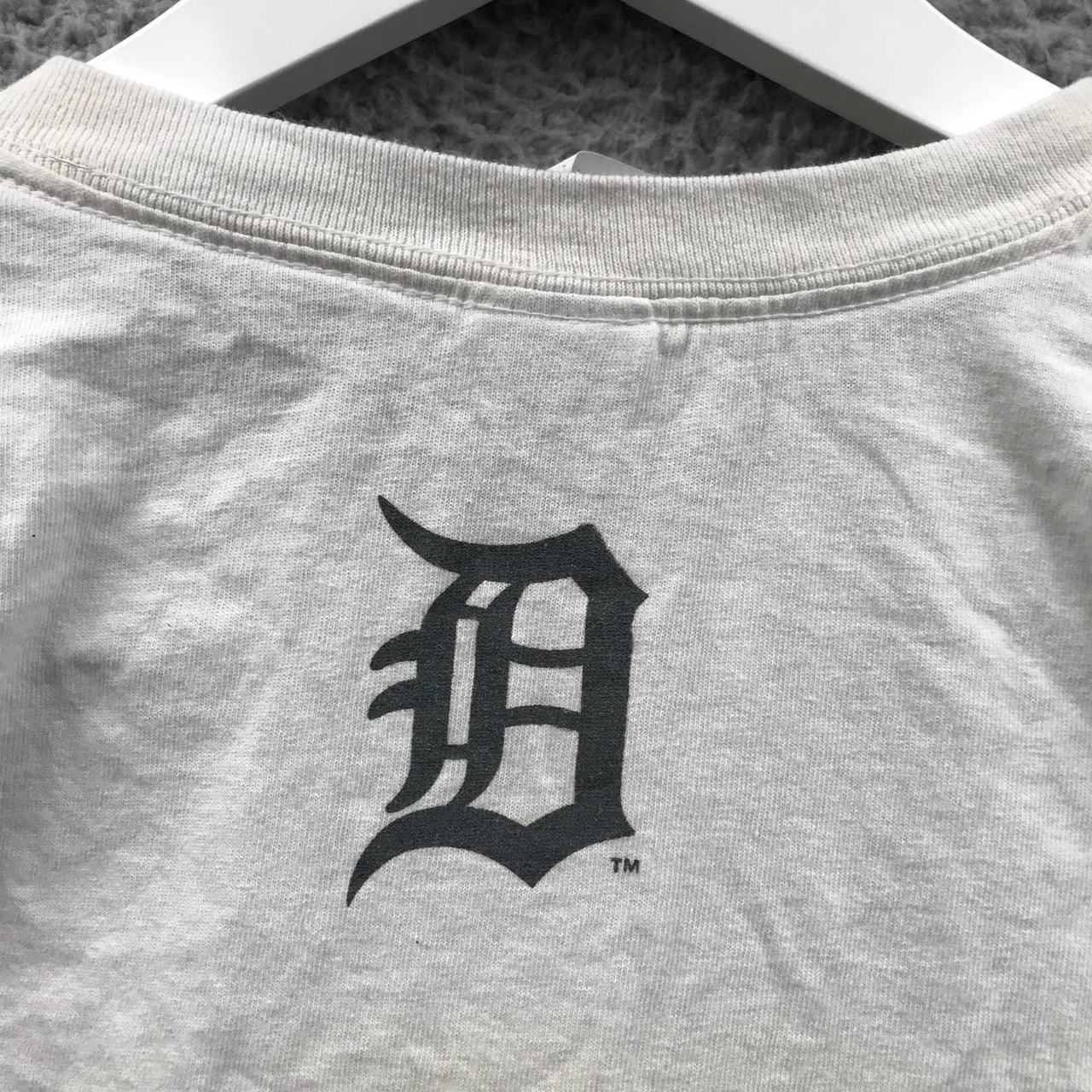 Gildan Detroit Tigers Shirt Mens XL White Short Sleeve Cotton Crew