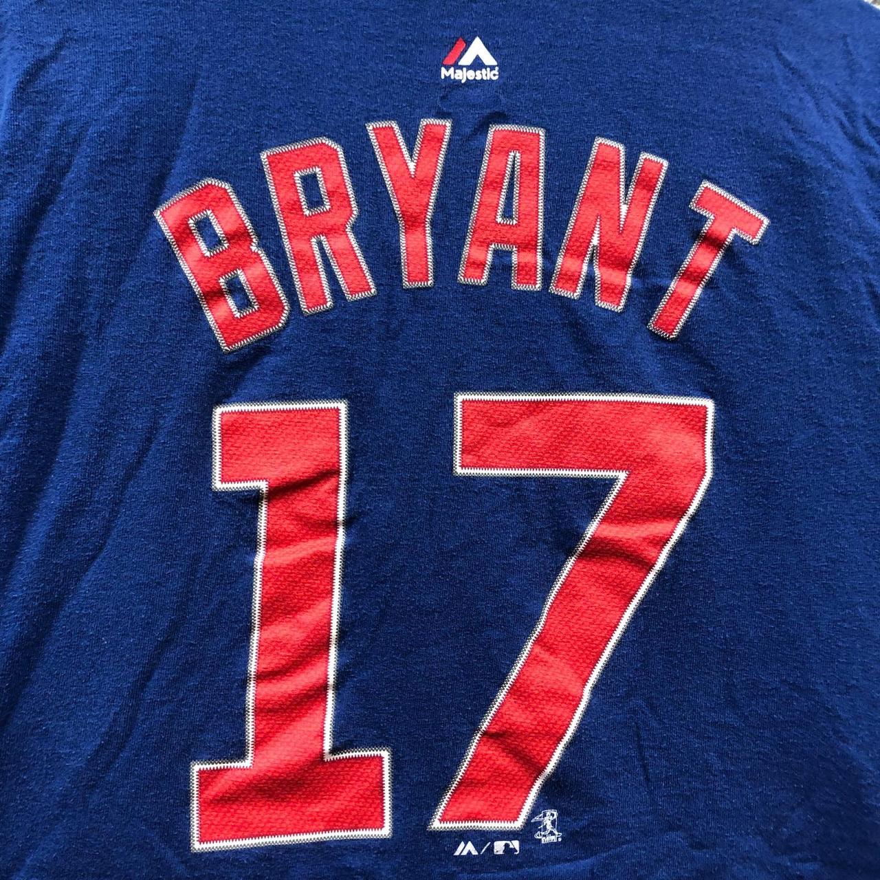 Majestic Chicago Cubs MLB Bryant 17 White Short Sleeve Jersey