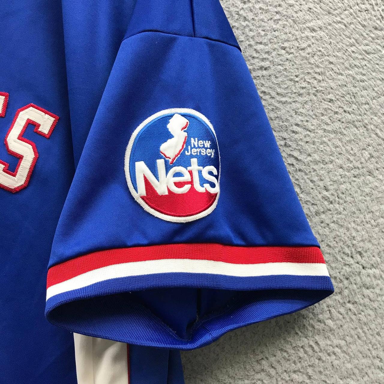 Majestic Hardwood Classic New Jersey Nets Stitched Warm Up Jacket
