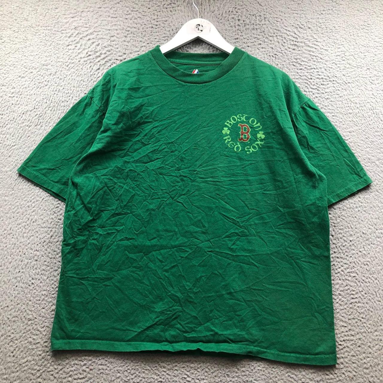 Boston Redsox Green T Shirt Used but in good - Depop