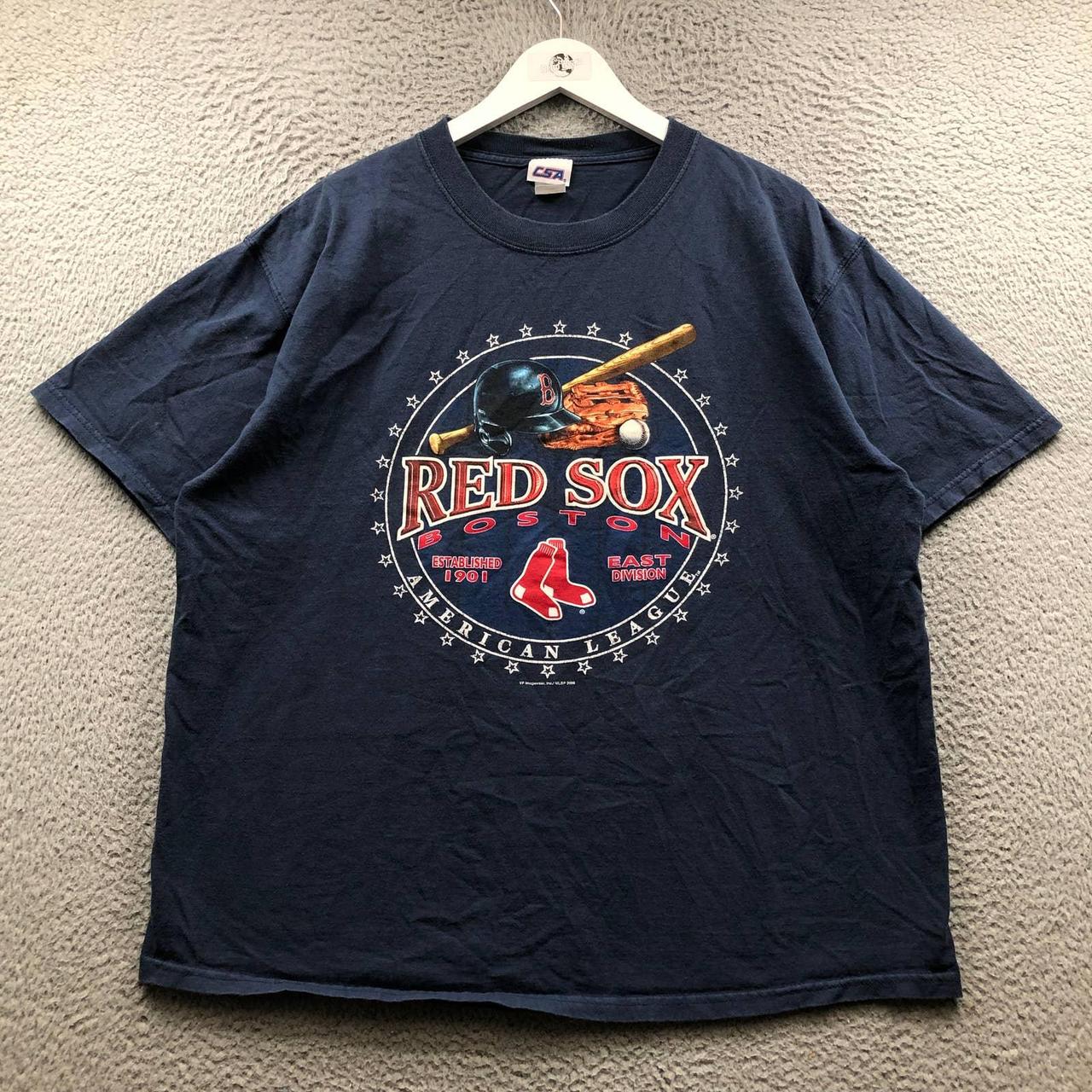 VF Imagewear BOSTON RED SOX Gray Graphic T-Shirt Men's Size S Baseball MLB