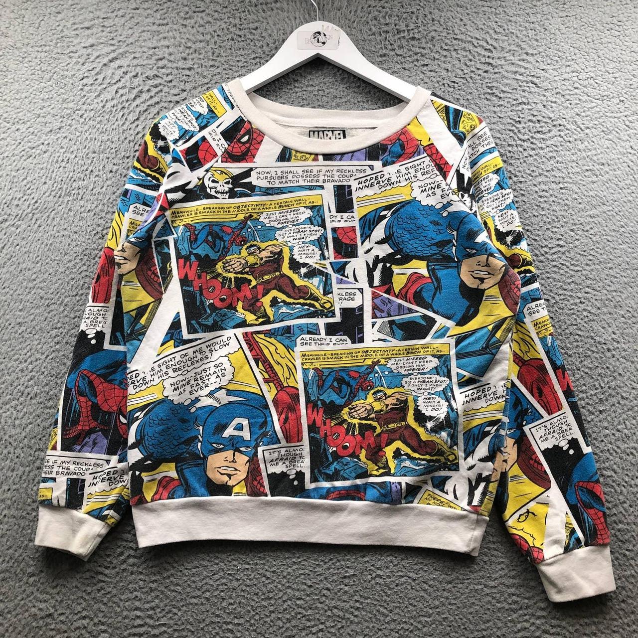 Marvel Comics Super Hero Sweatshirt Women s Size Depop