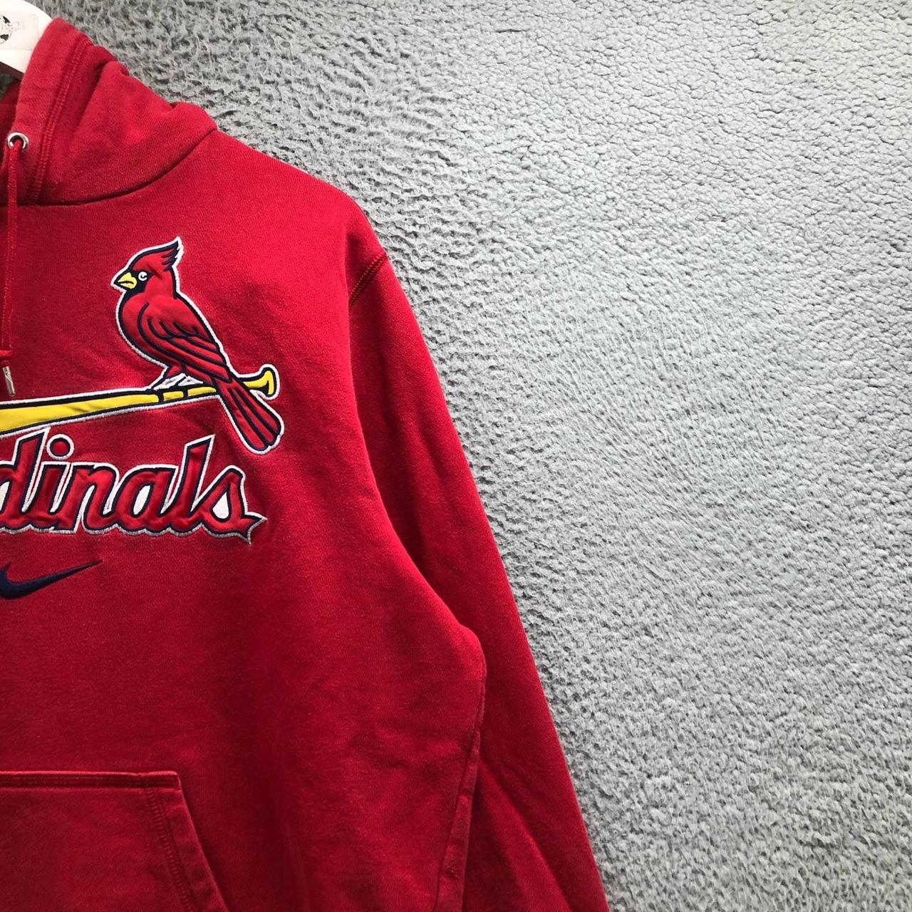 Vintage Y2K St.Louis Cardinals Retro Logo Red Hoodie - Depop