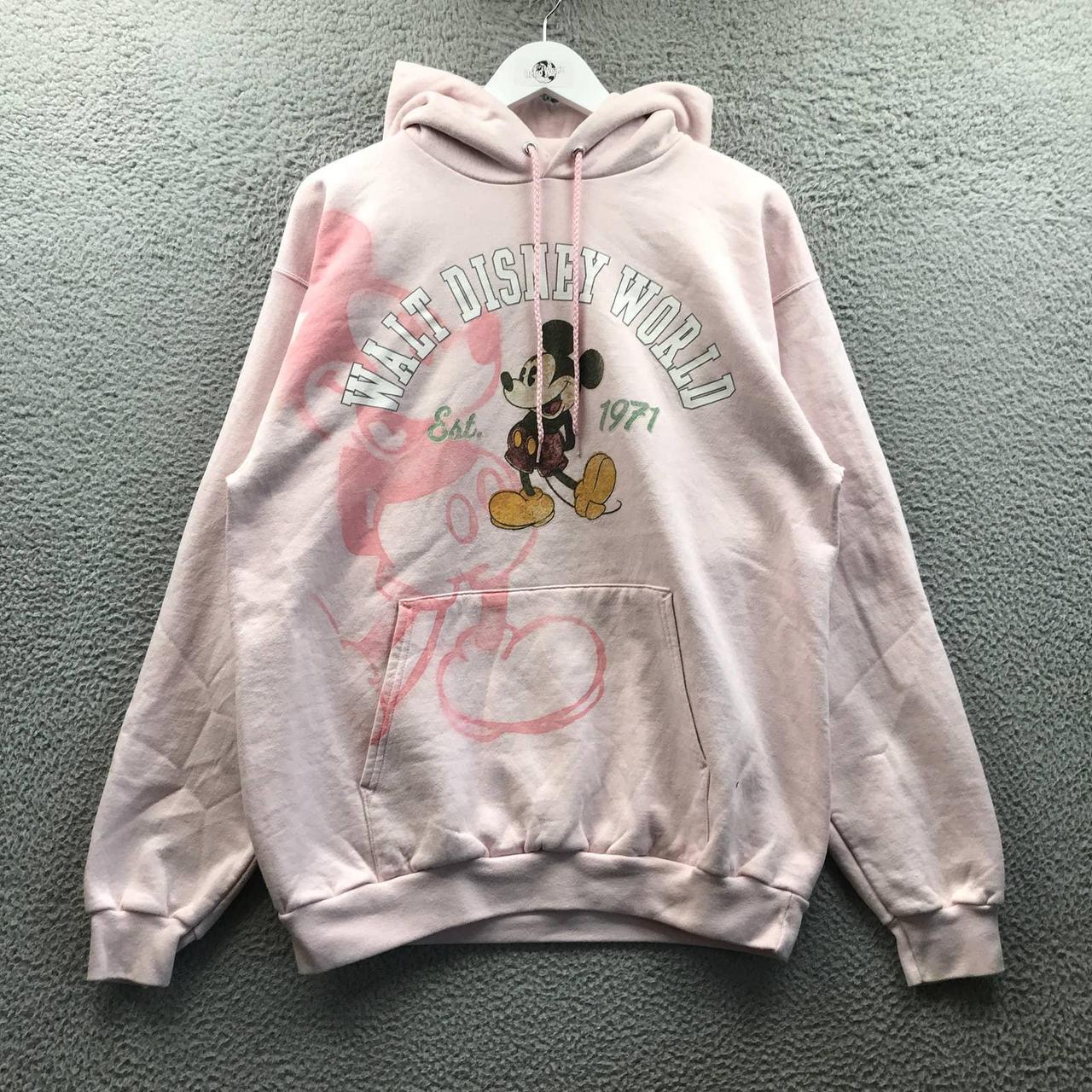 Pink mickey mouse discount hoodie