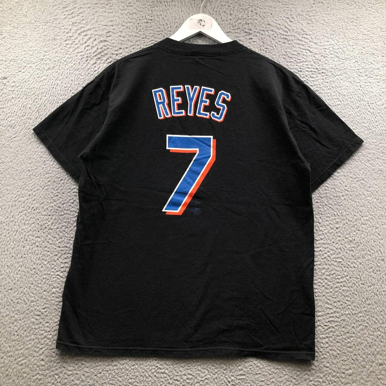 New York Mets Reyes 7 Signed Baseball Jersey Shirt - White - L