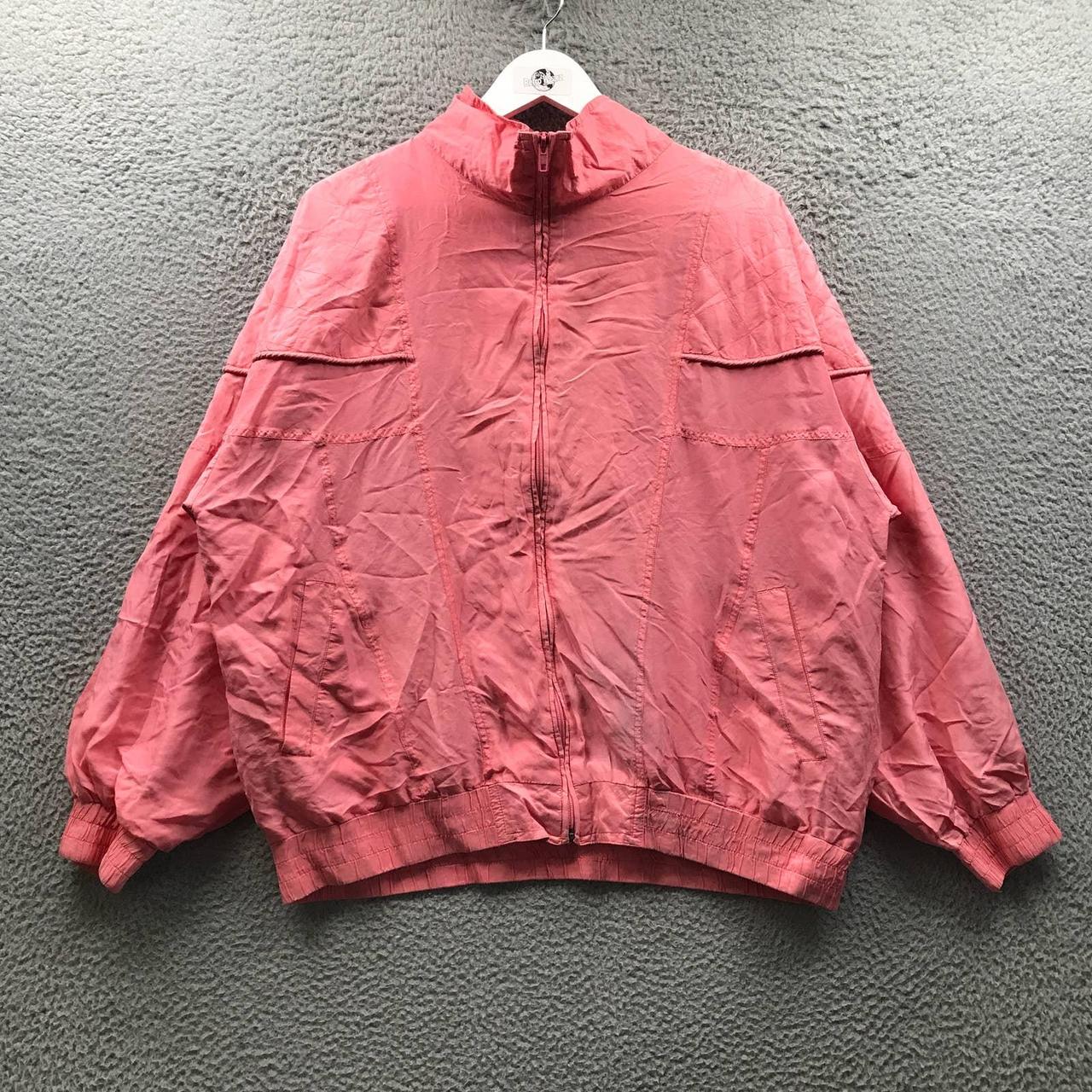 Vintage Rhoda Lynne Silk Nylon Jacket Windbreaker... - Depop