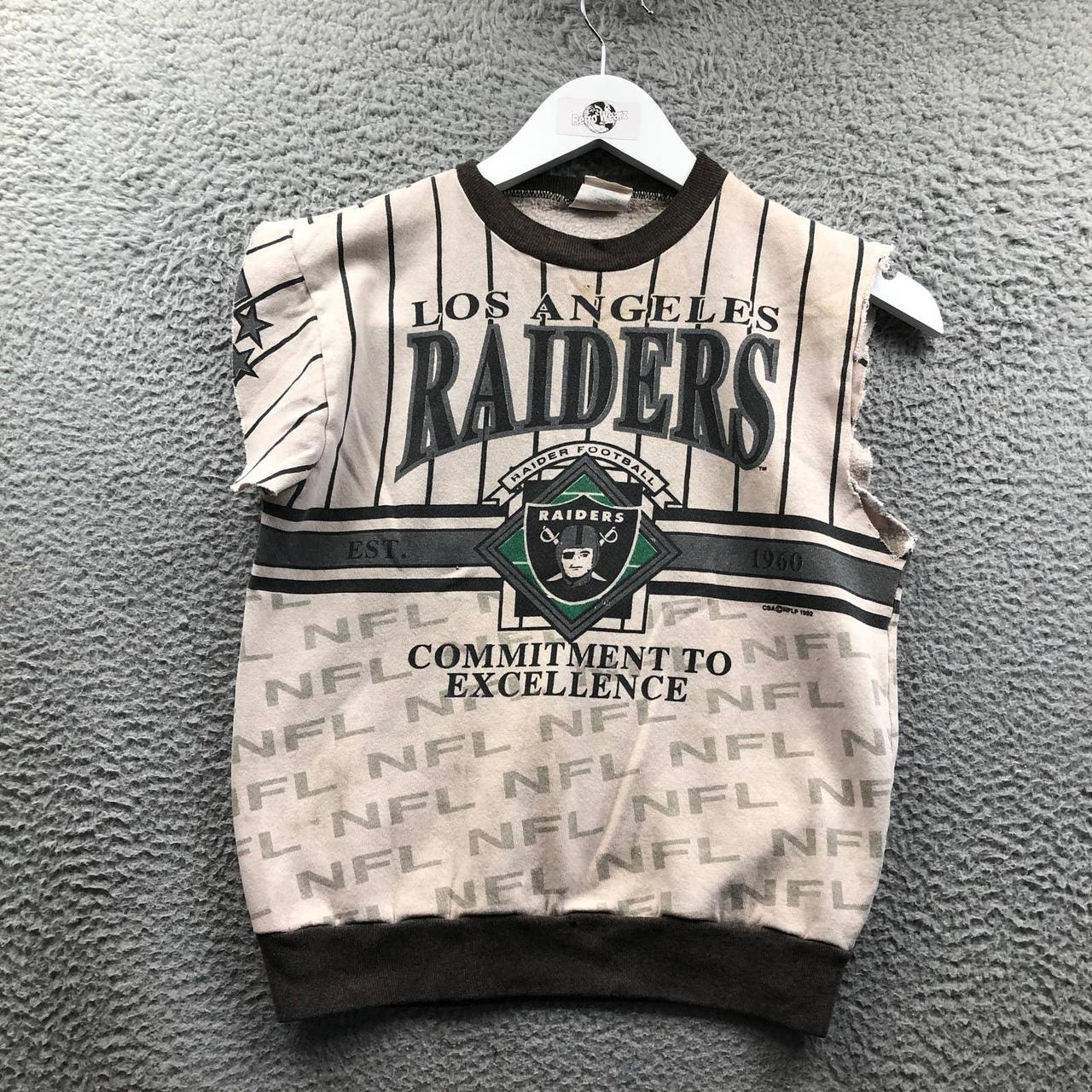 Men's Vintage Los Angeles Raiders Graphic Tee in Off White Raiders Graphic | Size L | Abercrombie & Fitch