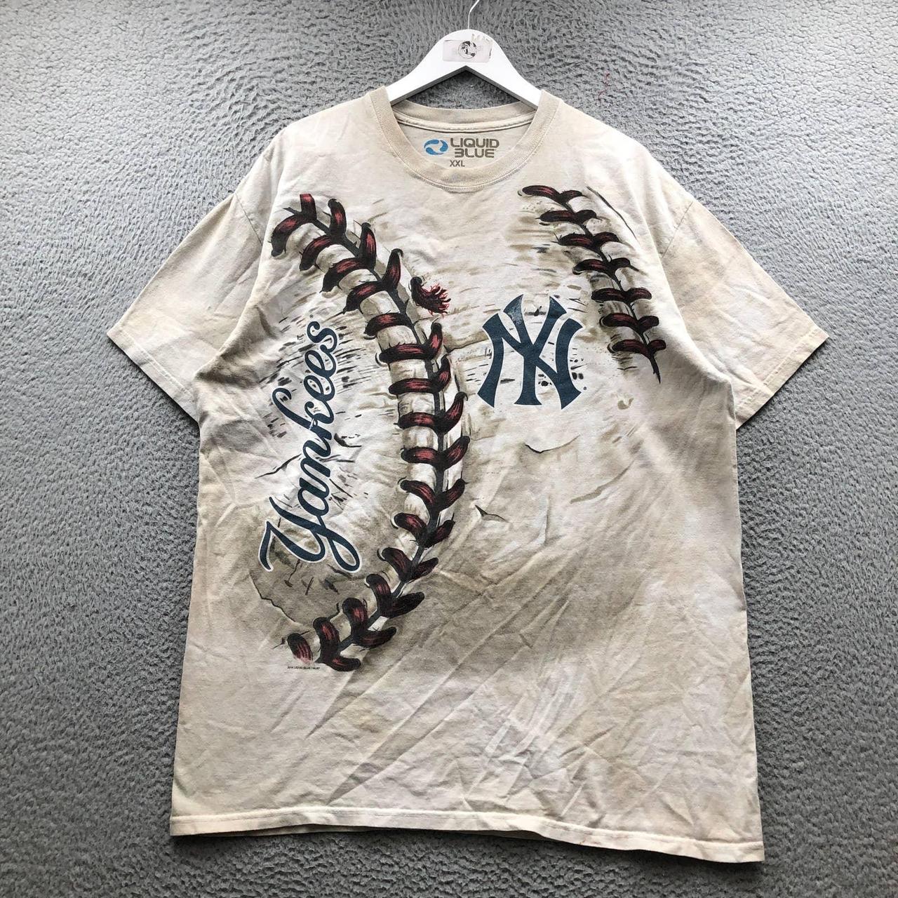 Vintage 2014 Liquid Blue New York Yankees Baseball - Depop