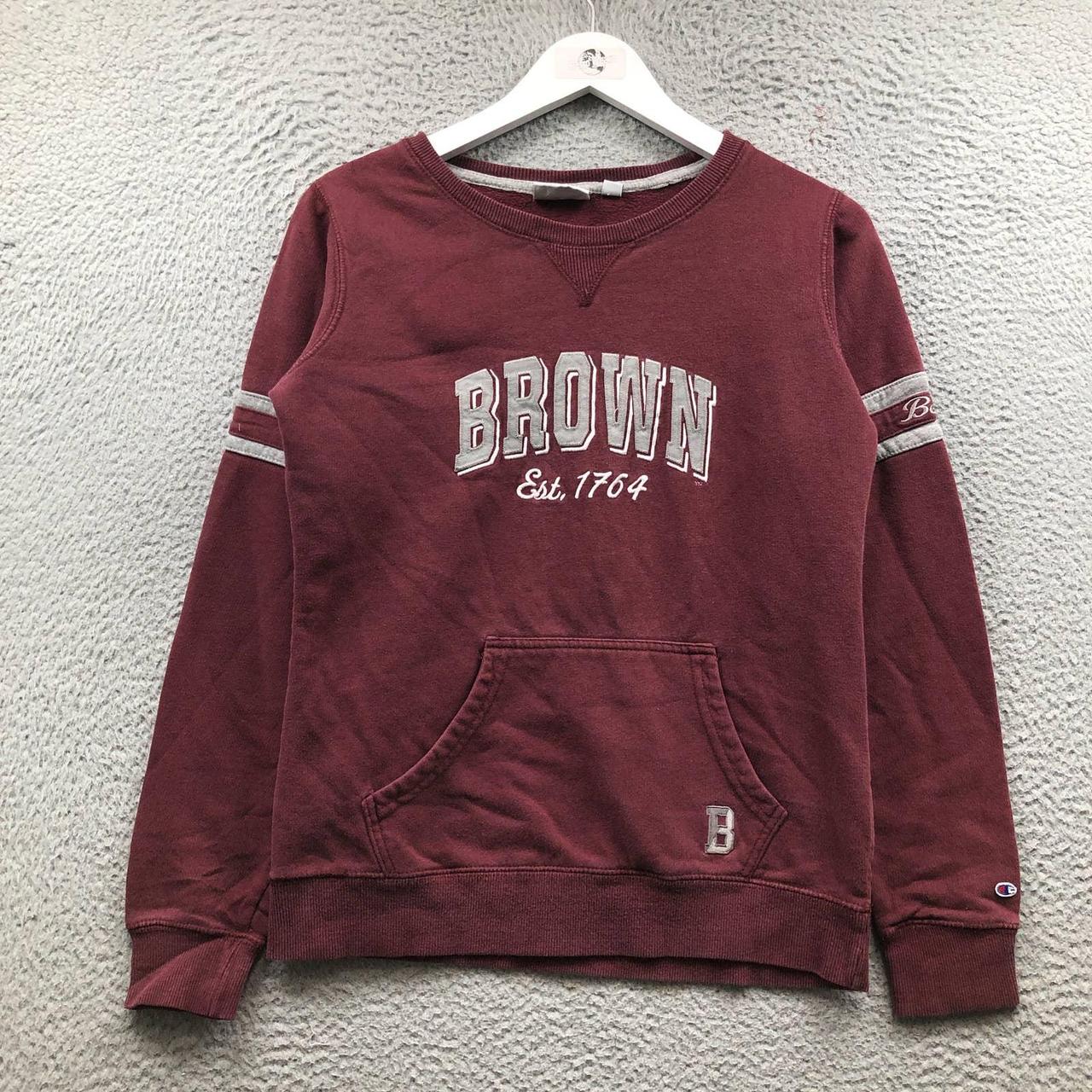 Champion Brown University Red Crewneck Sweatshirt Size Medium