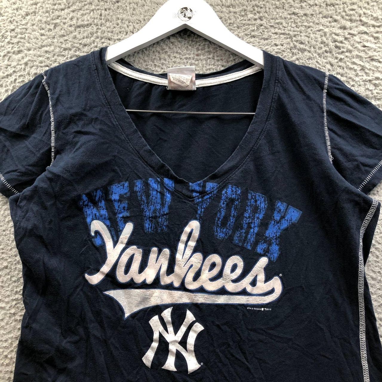 MLB NY Yankees Genuine Merchandise By 5th & Ocean Clothing Women's Gray  Blue XL