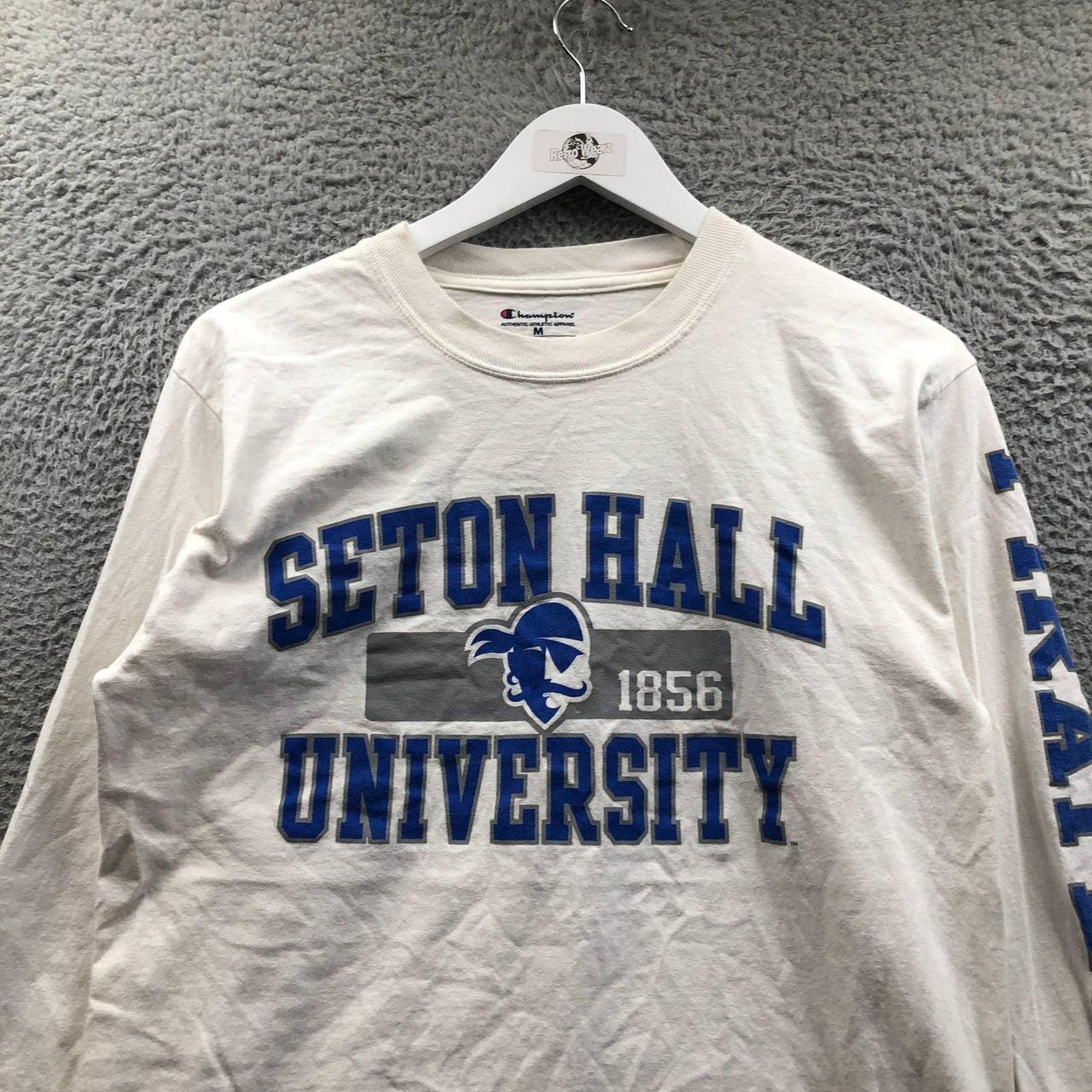 Men's Champion Blue Seton Hall Pirates Jersey T-Shirt