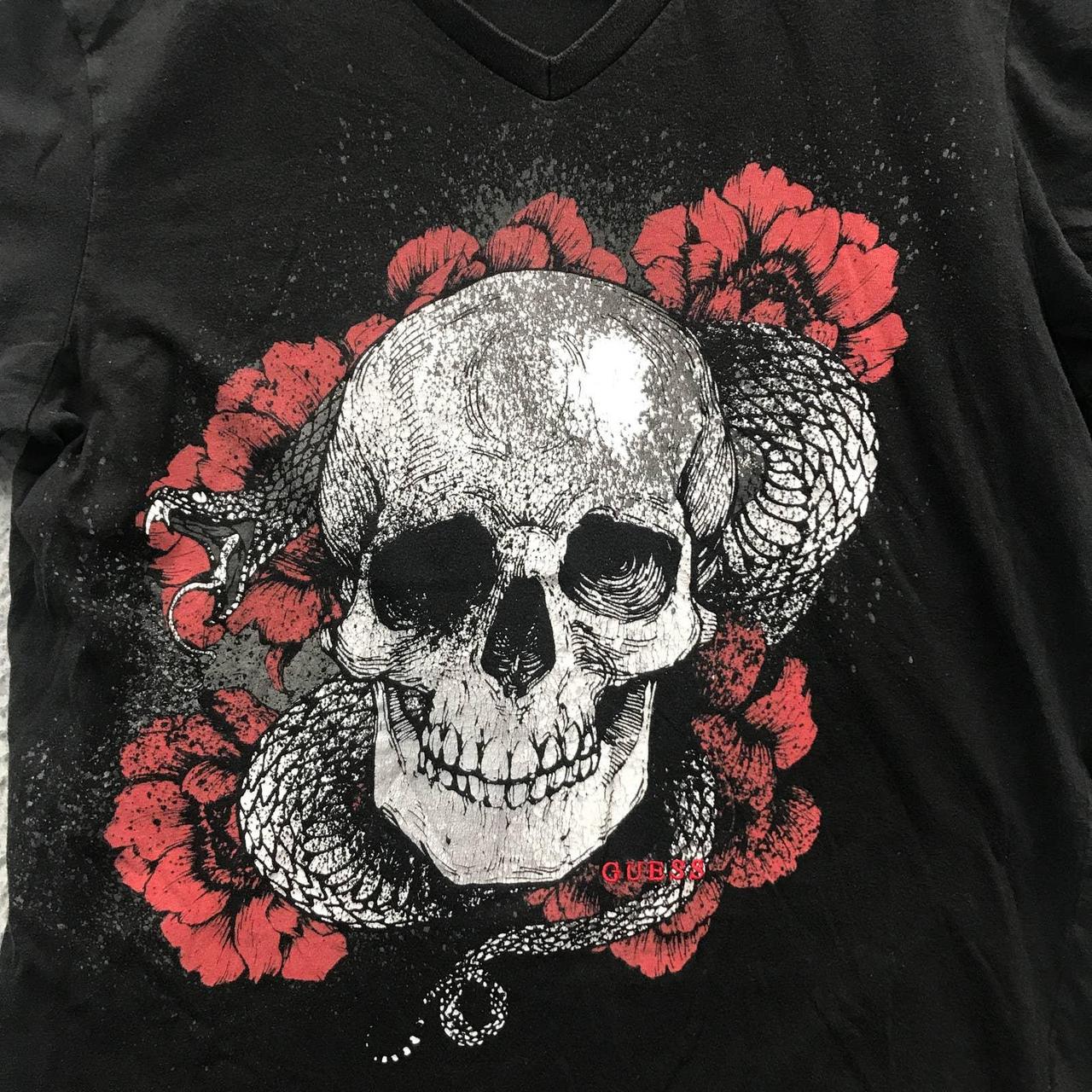 Guess skull outlet shirt