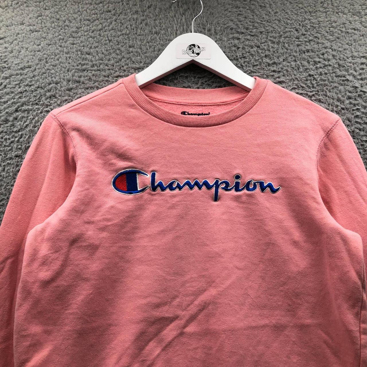 Pink champion crewneck online womens