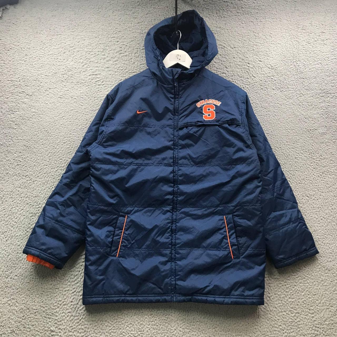 Vintage Y2K Syracuse University Orange Nike Parka... - Depop