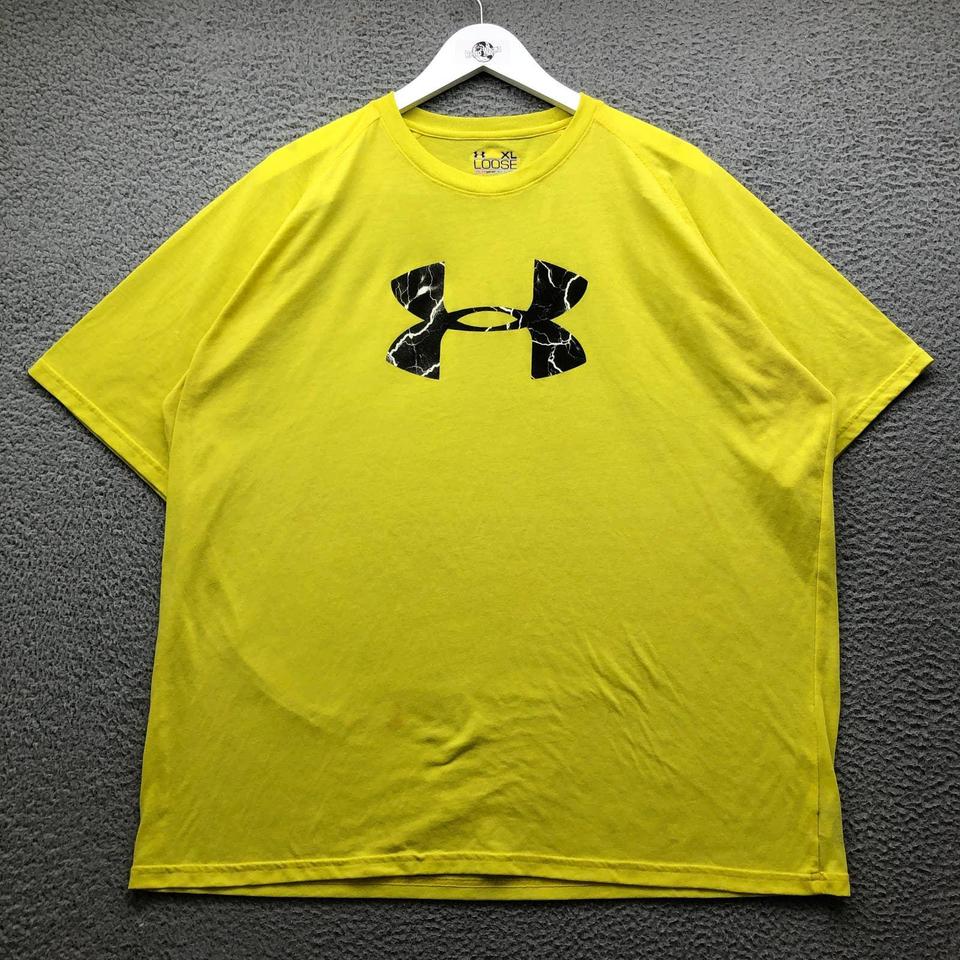 Under Armour Men's T-Shirt - Yellow - XL