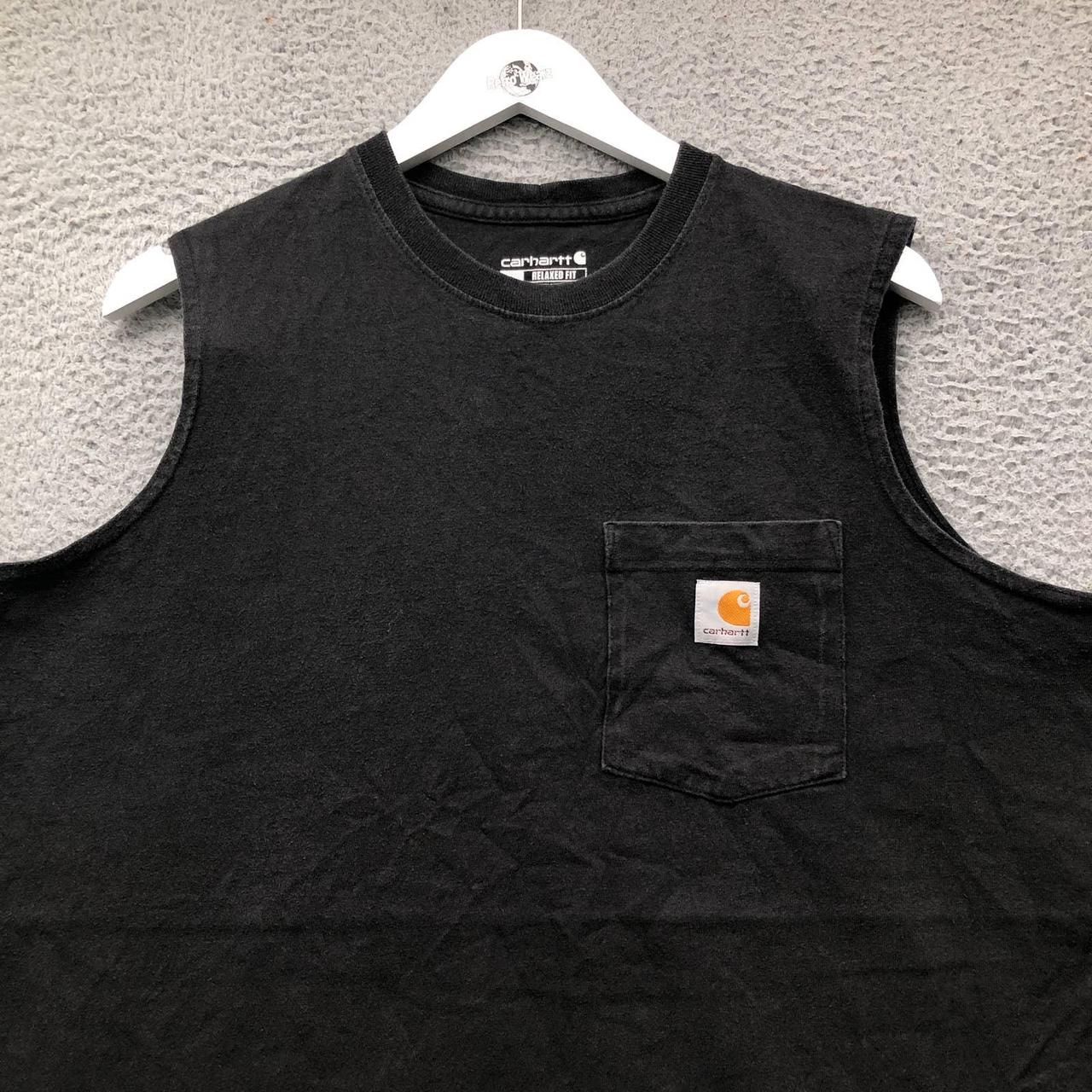 carhartt men's sleeveless pocket tee