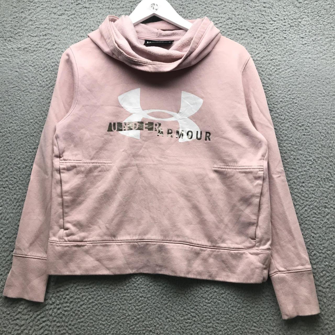 Light pink hotsell under armour hoodie