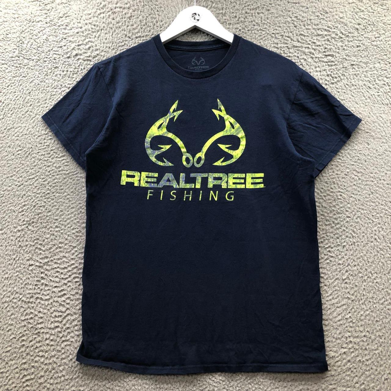 Real Tree Fishing T-Shirt Men's Size Medium M Short - Depop