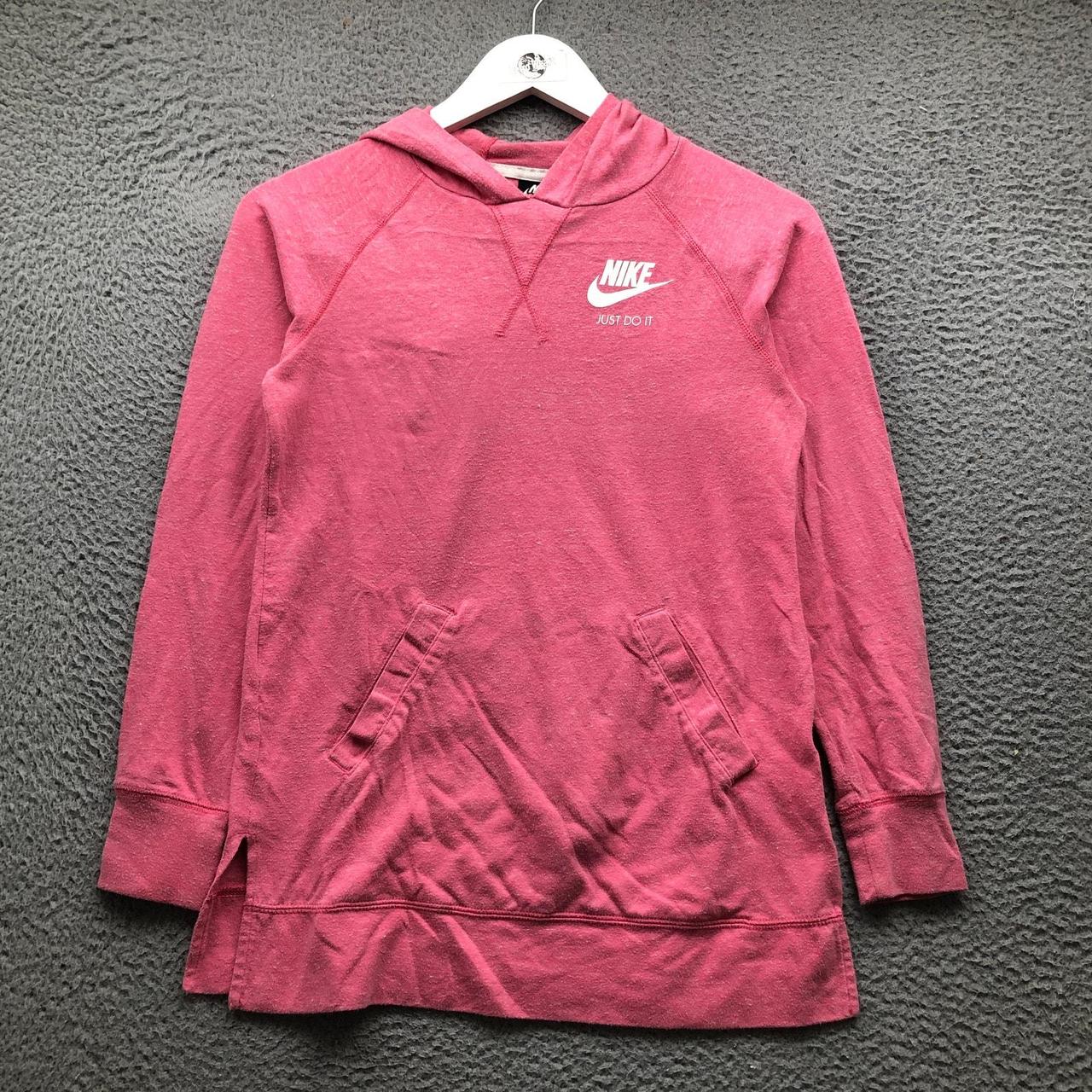 Pink nike just do it hoodie on sale