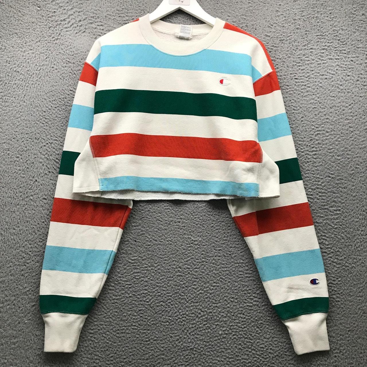 Champion Reverse Weave Crop Sweatshirt Womens Size. Depop