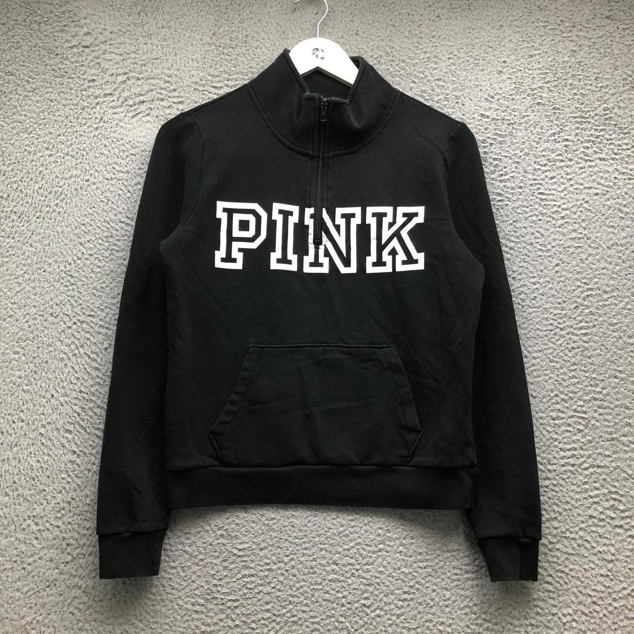 Pink Victoria s Secret 1 4 Zip Pullover Sweatshirt. Depop