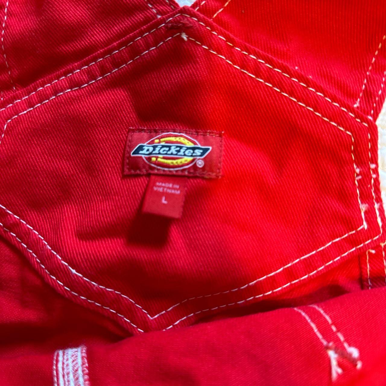 brand new red dickies overalls I bought them but... - Depop