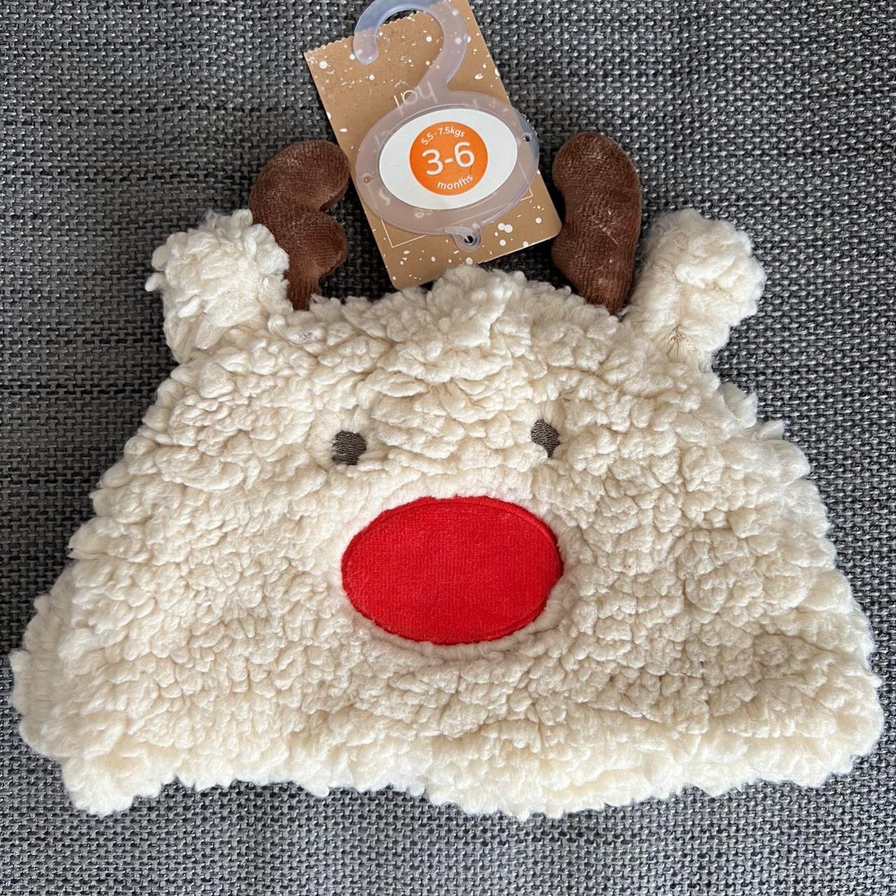 Waitrose Novelty Reindeer Hat Age 36 Months... Depop