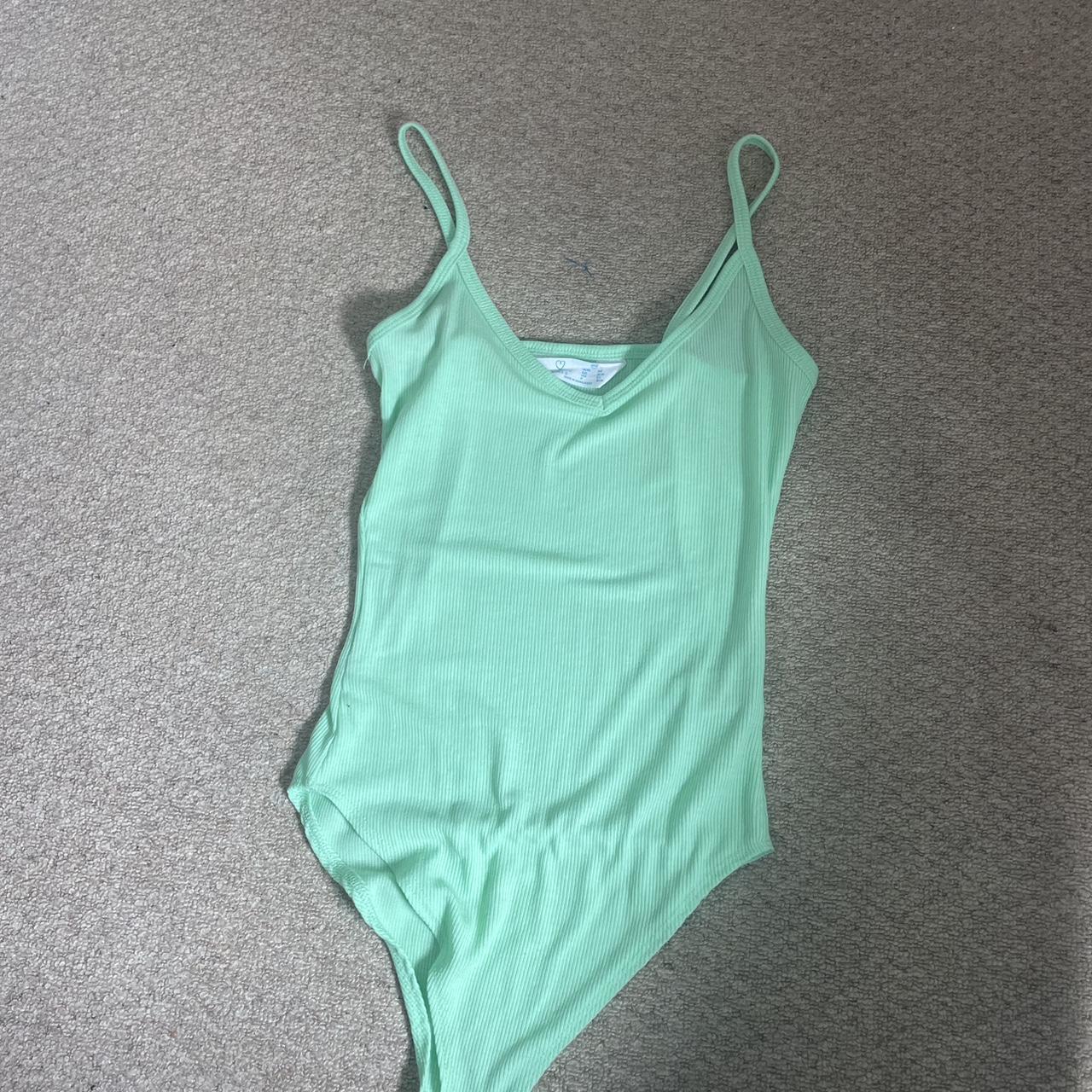 gorgeous mint green primark bodysuit only selling... - Depop