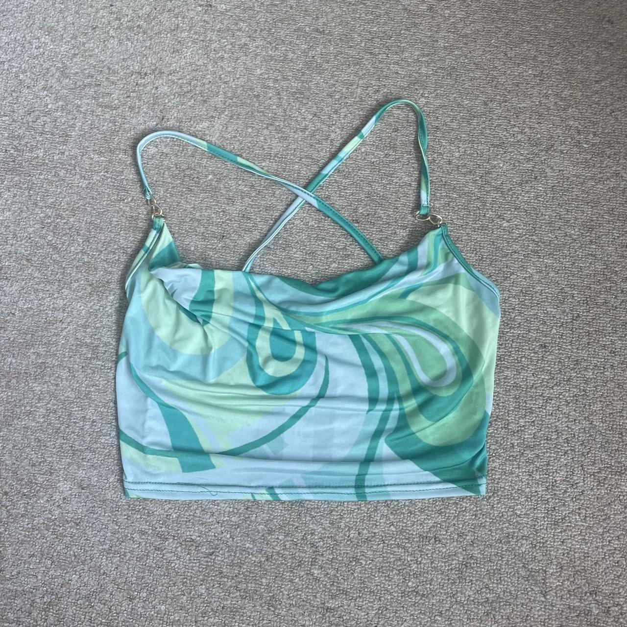 super cute plt cowl neck crop top never worn still... - Depop