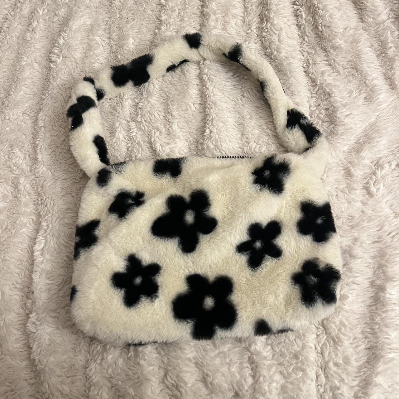 Flower best sale fuzzy bag