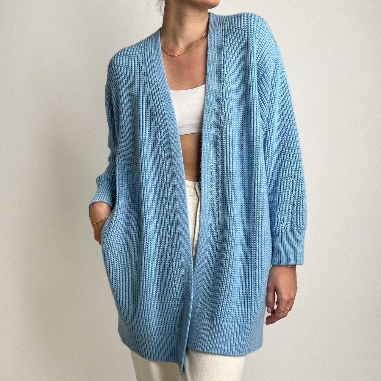 Women's Blue Cardigan | Depop