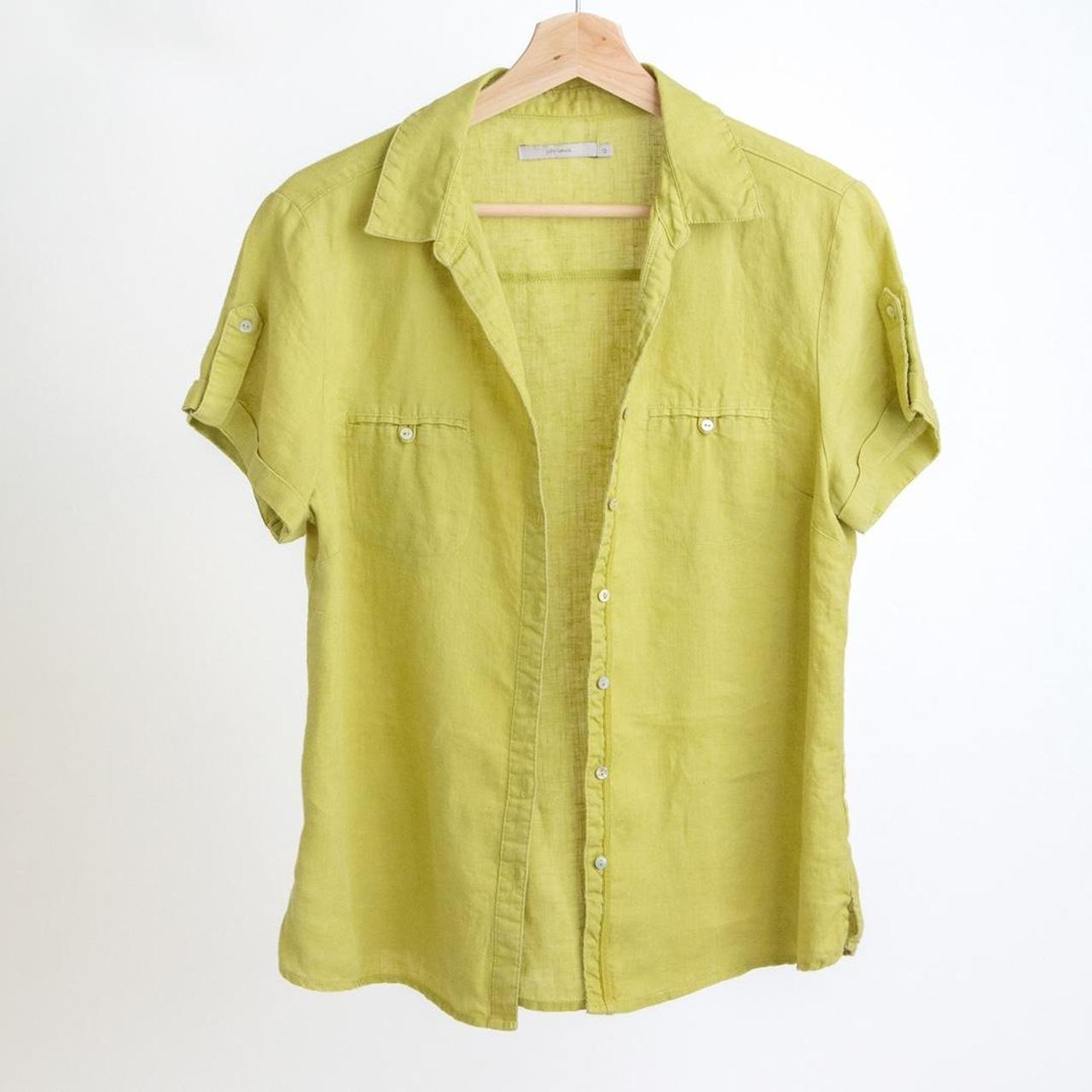 John Lewis Women's Green Blouse Depop