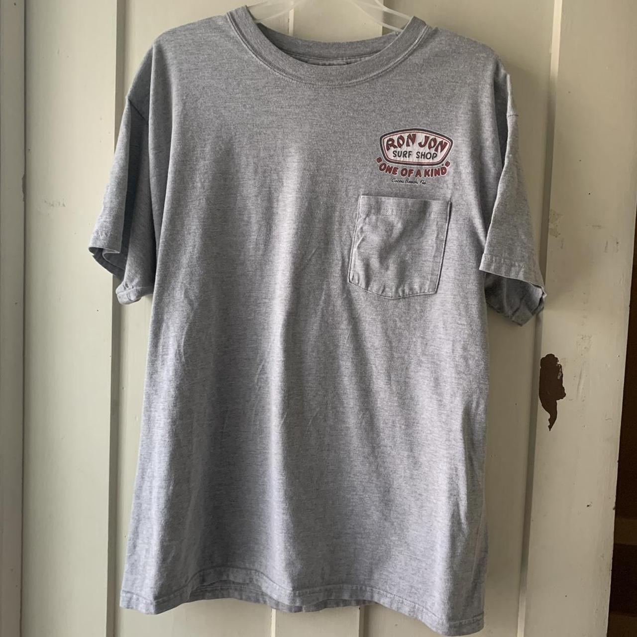 2000s Grey Ron Jon Surf Shop Classic Graphic... - Depop