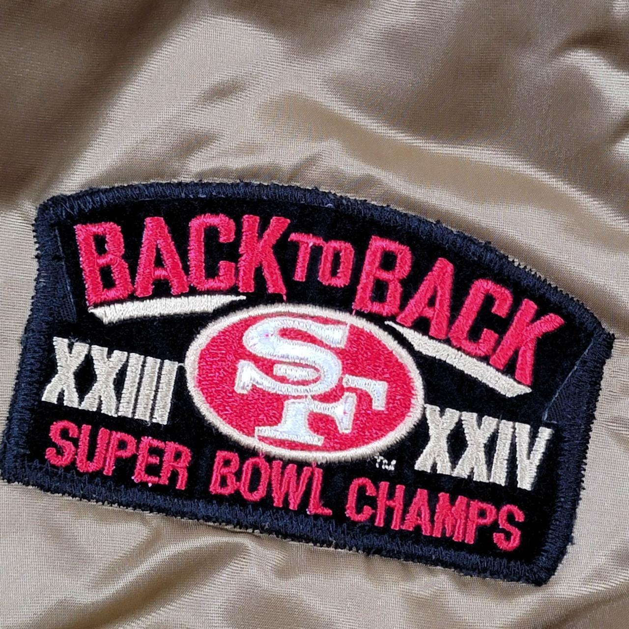 1980s San Francisco 49ers satin jacket Few marks - Depop