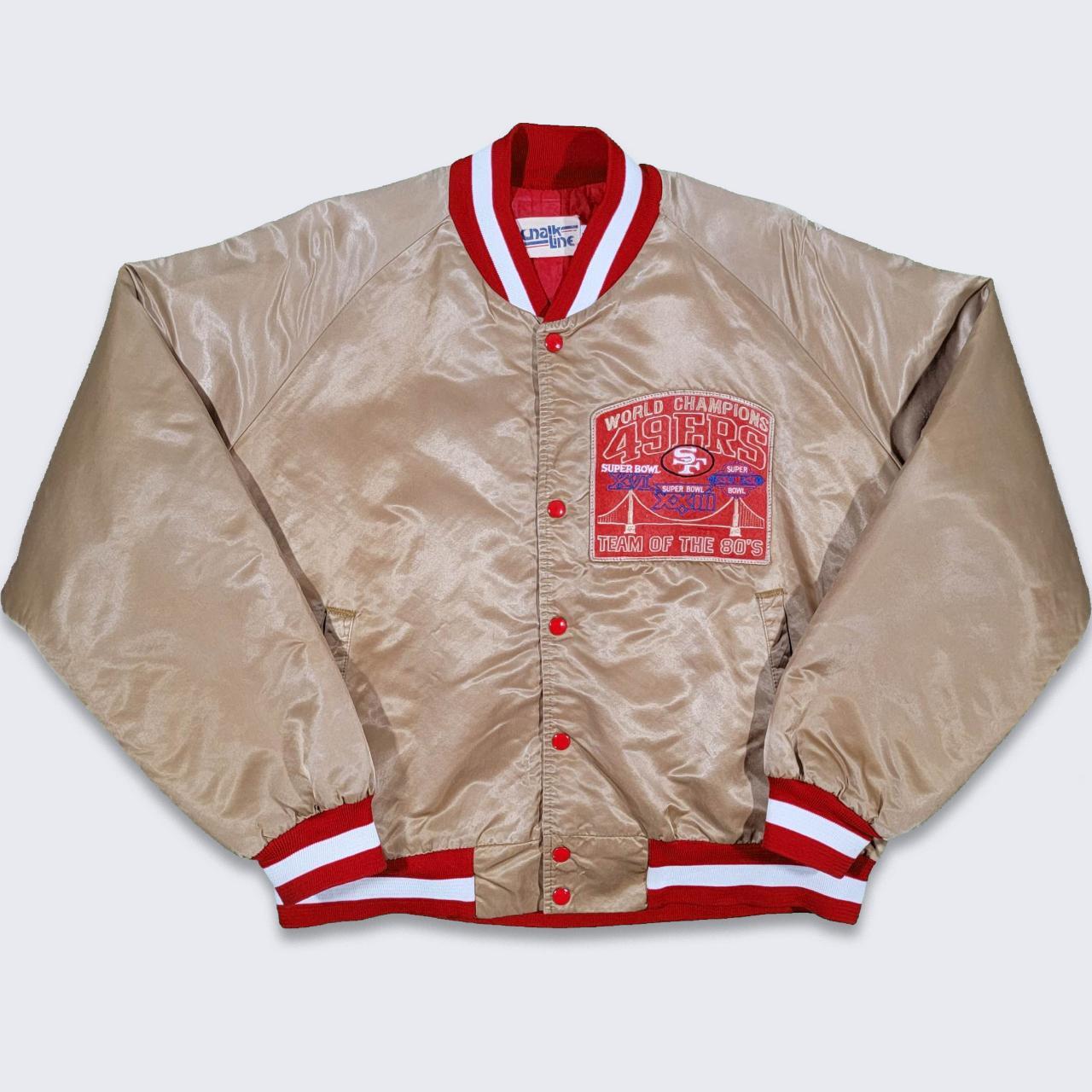 Vintage San Francisco 49ers chalkline jacket - Depop