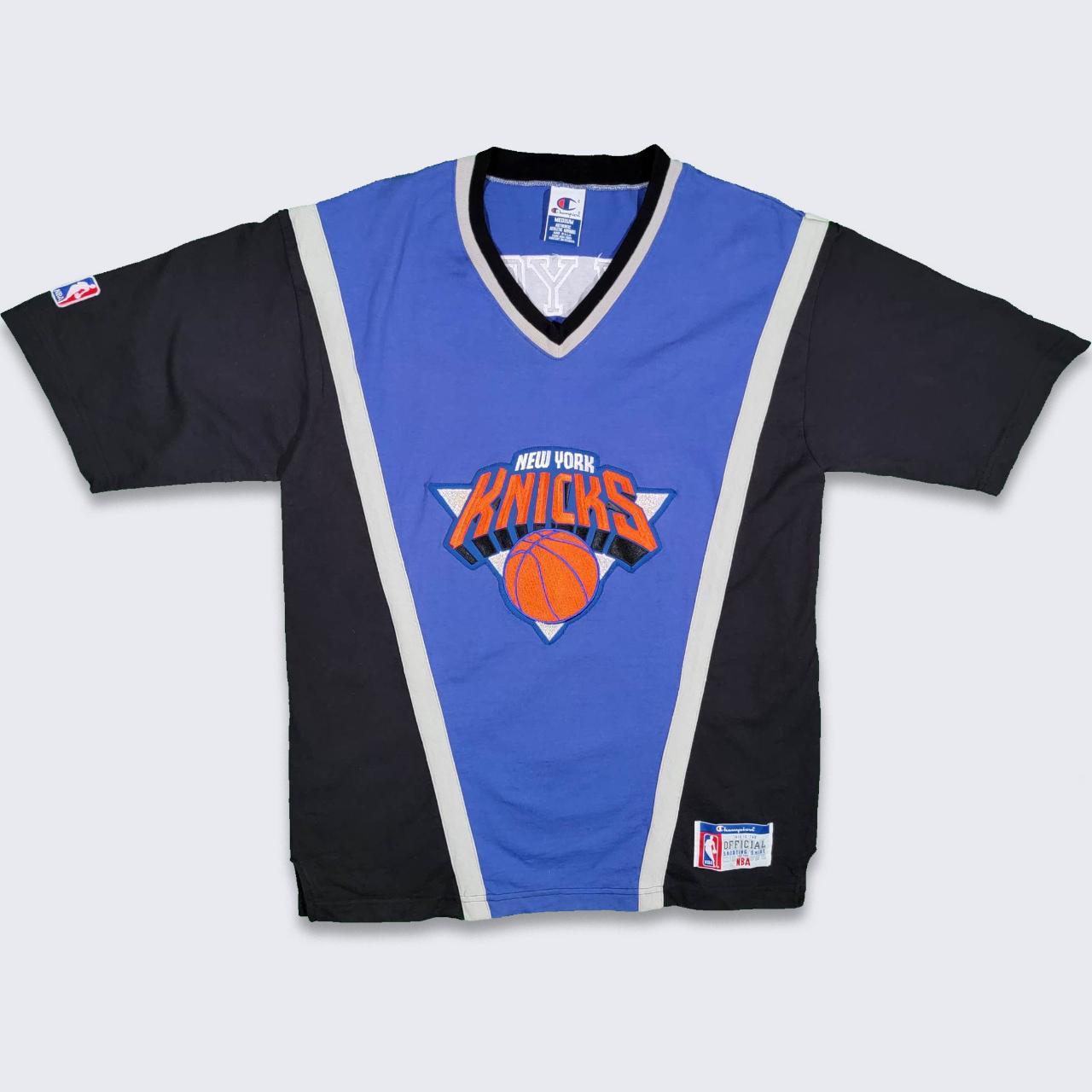 New York Knicks Vintage 90s Champion Basketball Warm... - Depop