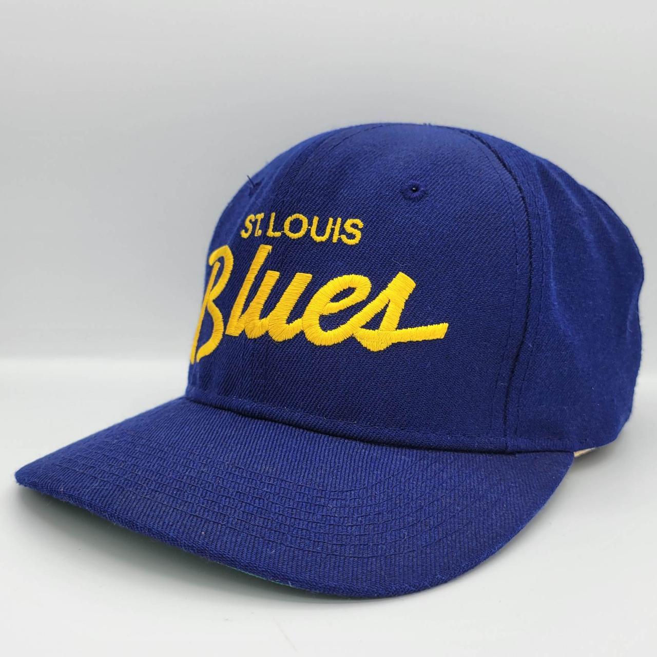 Vintage Logo 7 St. Louis Blues Hat 90s - Depop