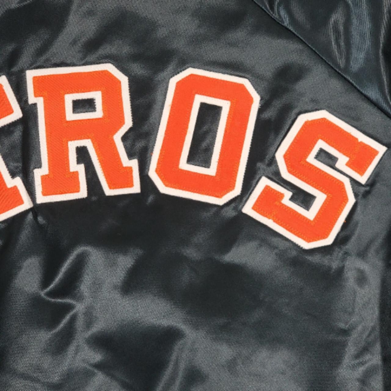Houston Astros Vintage 80s Chalk Line Satin Bomber Jacket 