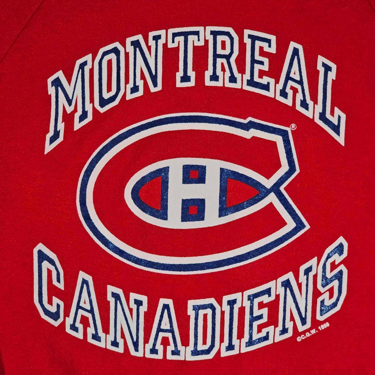 Vintage Hockey Jersey Montreal Canadians Size - Depop