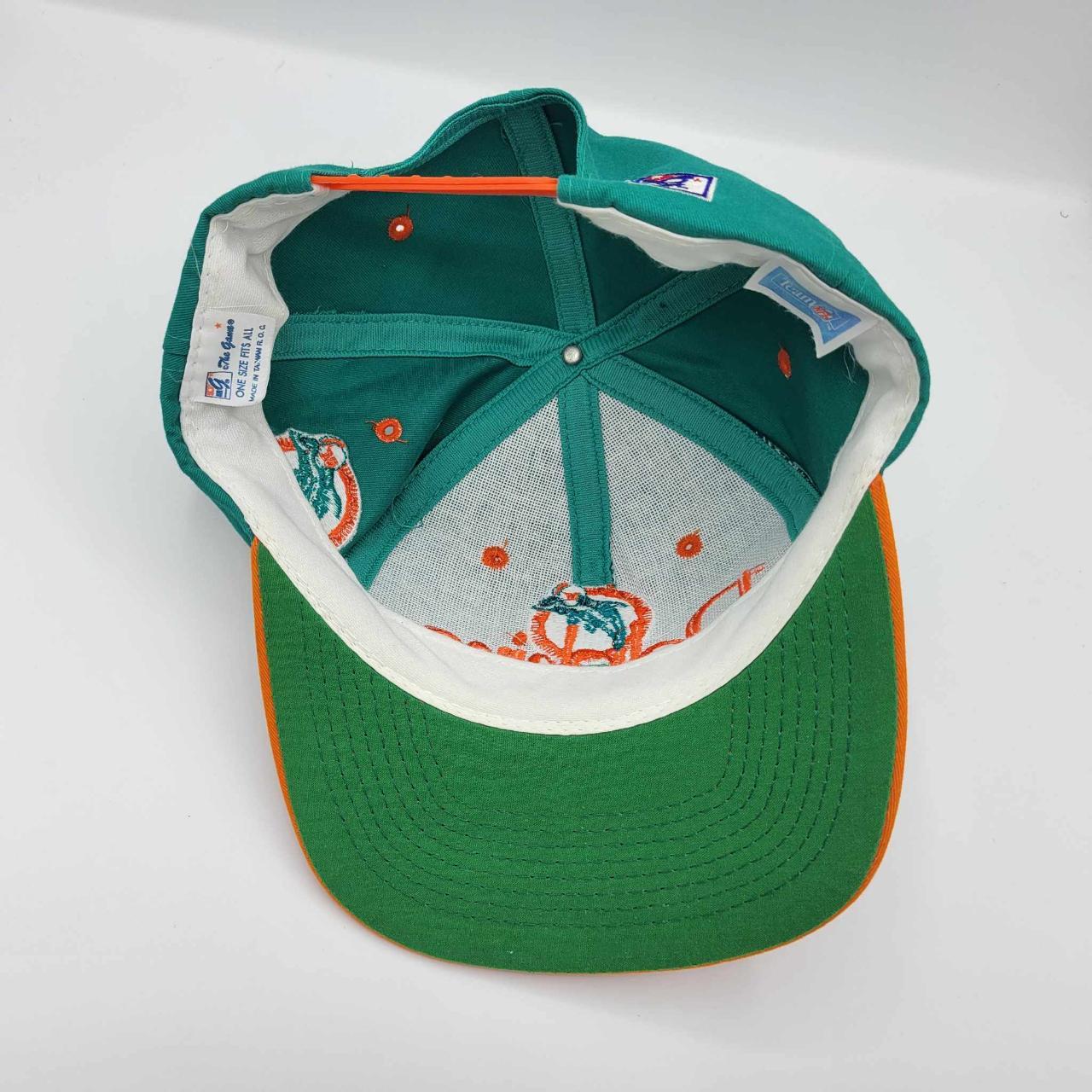 Vintage 90's Miami Dolphins Snapback Perfect - Depop