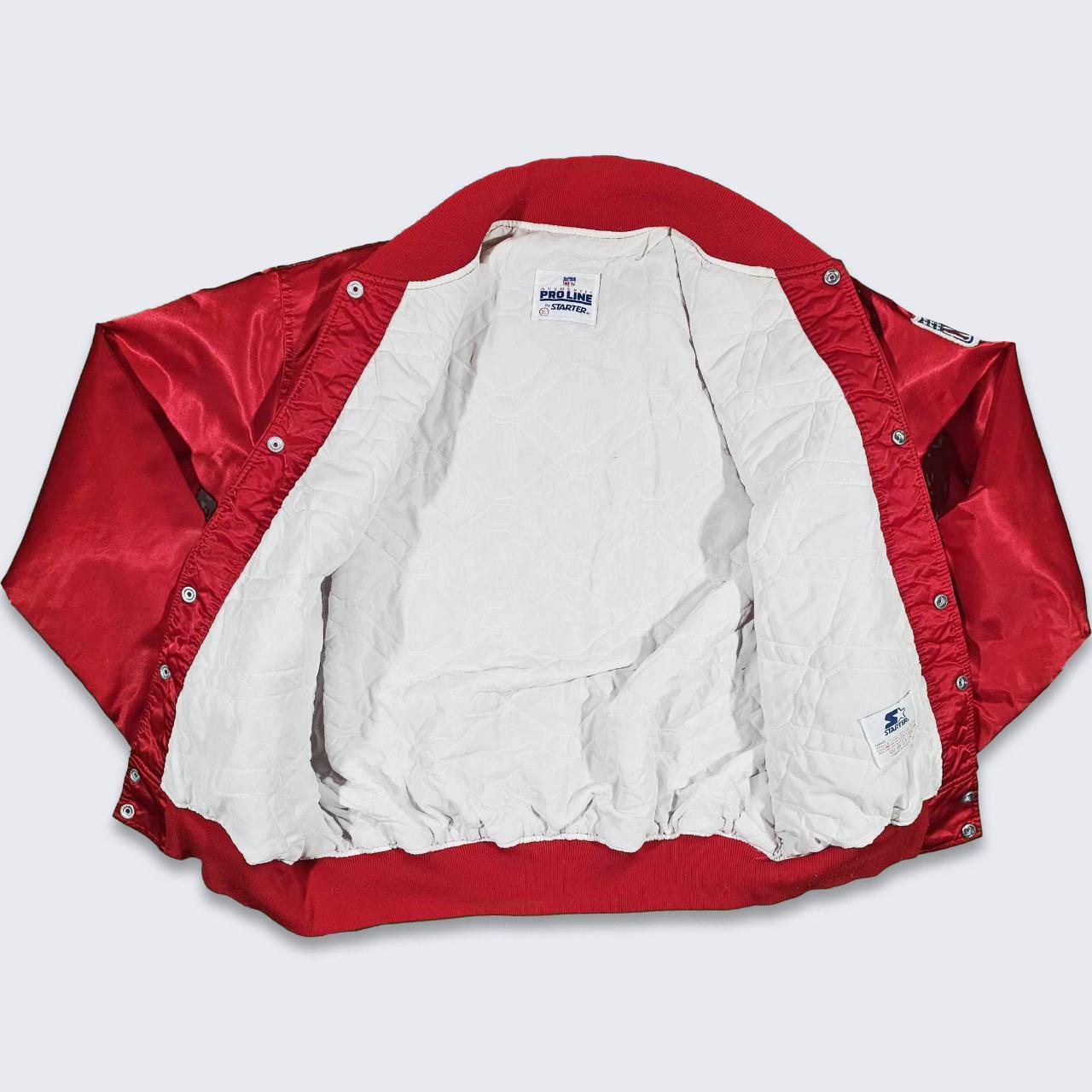 Vintage 80s NFL San Francisco 49ers Satin Bomber - Depop