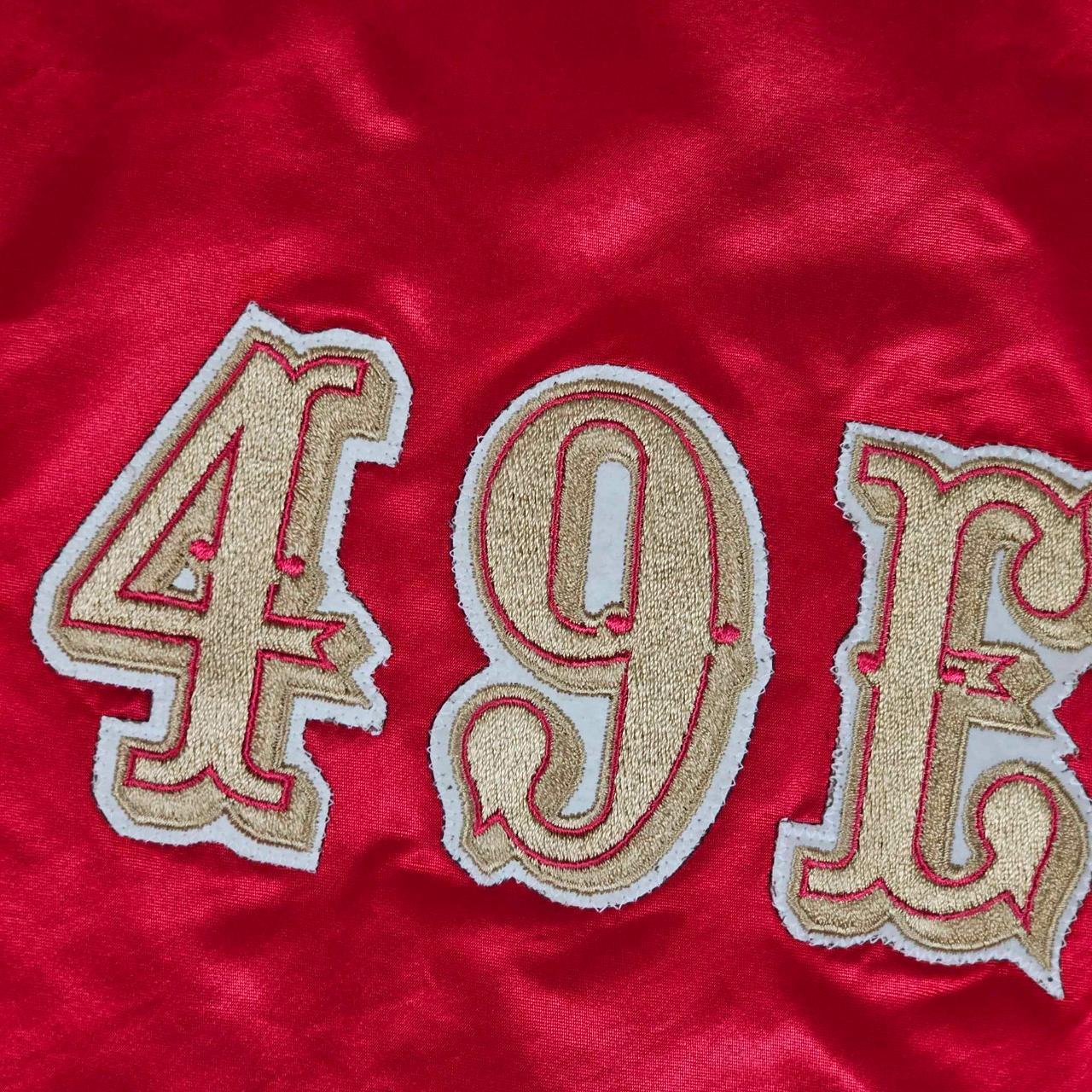 1980s San Francisco 49ers satin jacket Few marks - Depop