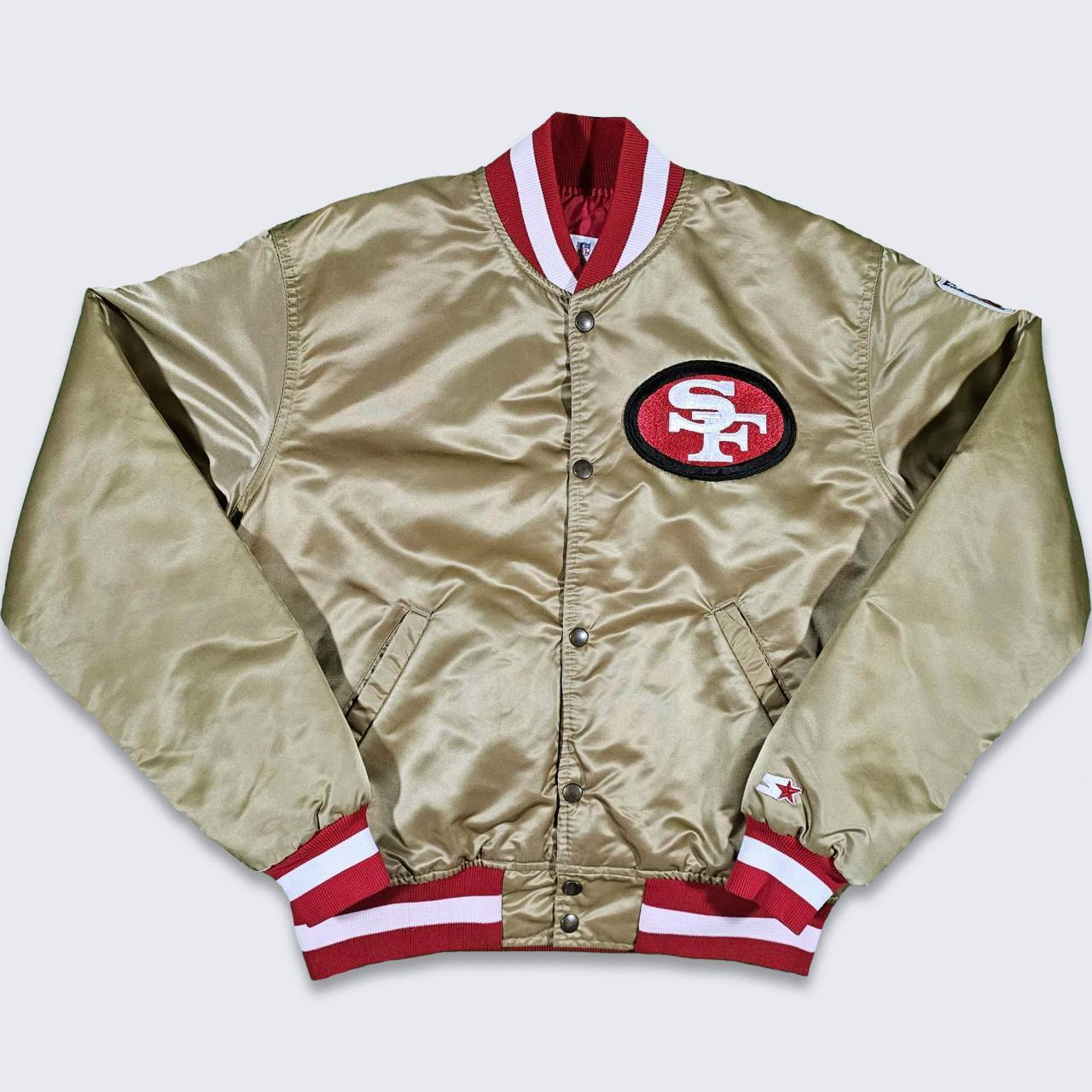 Authentic Vintage 49ers Gold Pro Line Starter Satin jacket size Youth  Medium