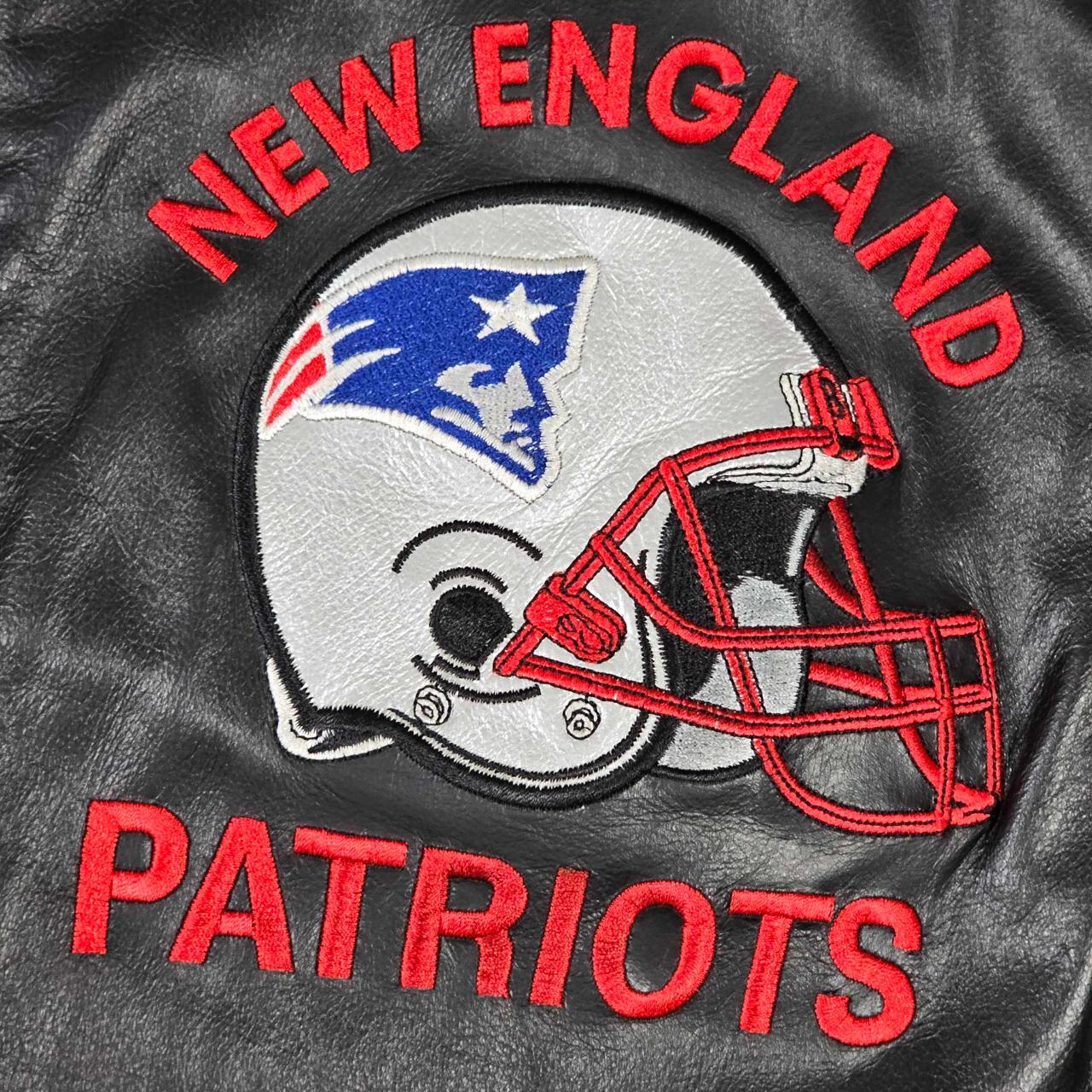 NFL New England Patriots Leather Vintage 90's Bomber Sporting