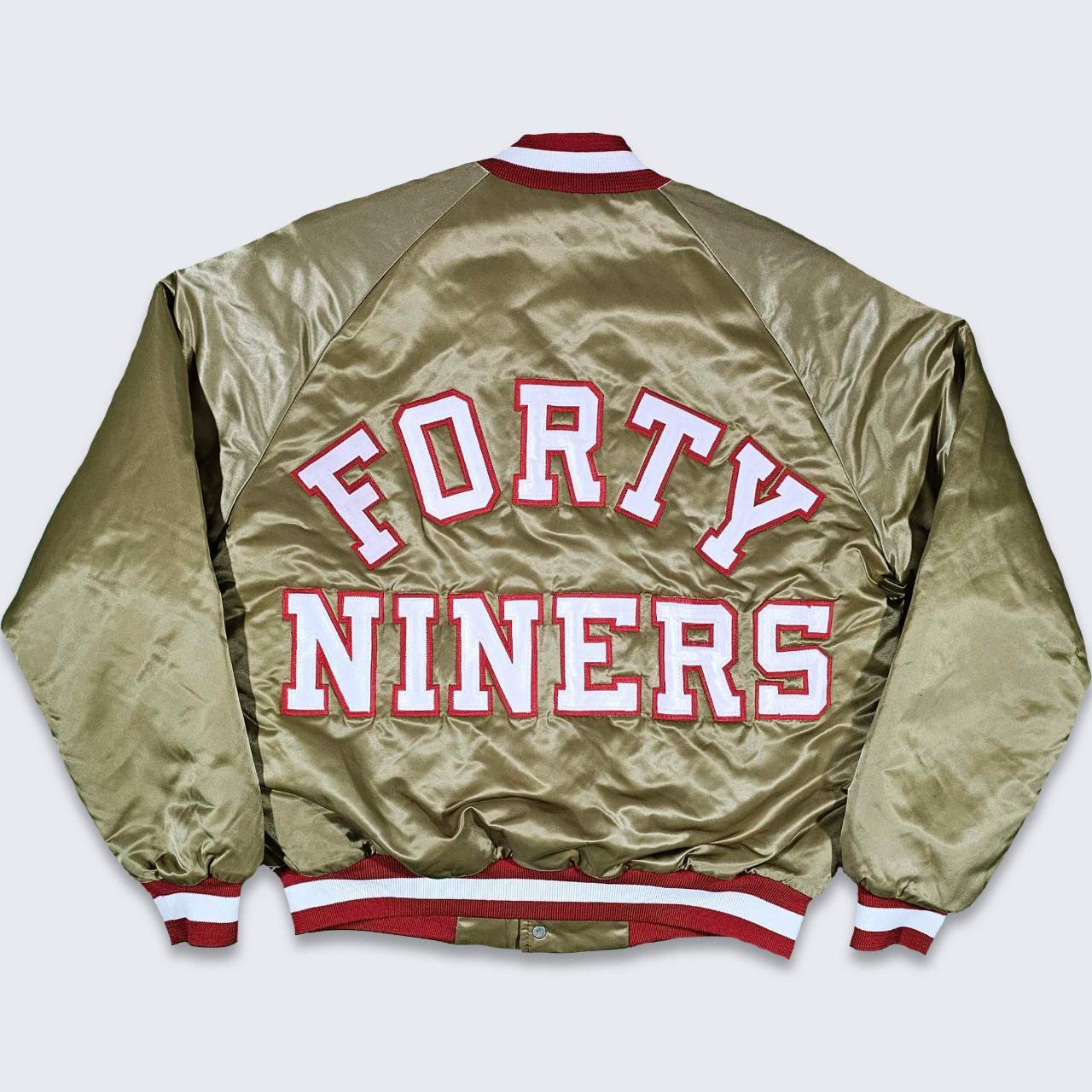 San Francisco 49ers Vintage 80s Chalk Line Satin - Depop