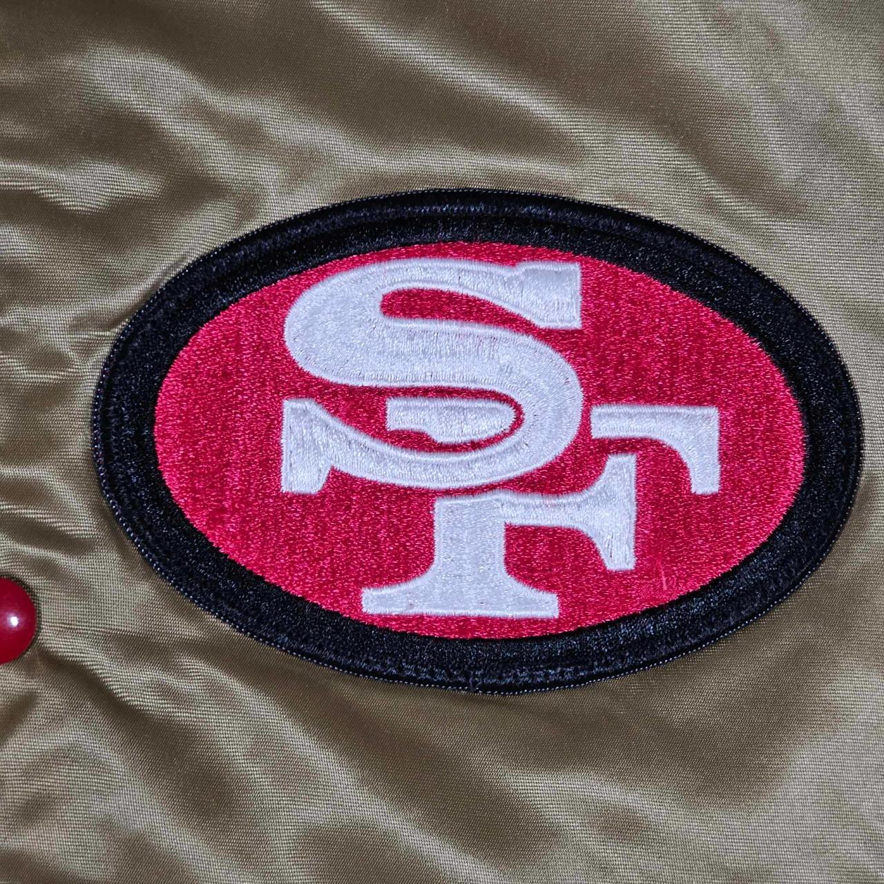 San Francisco 49ers Vintage 80s Chalk Line Satin - Depop