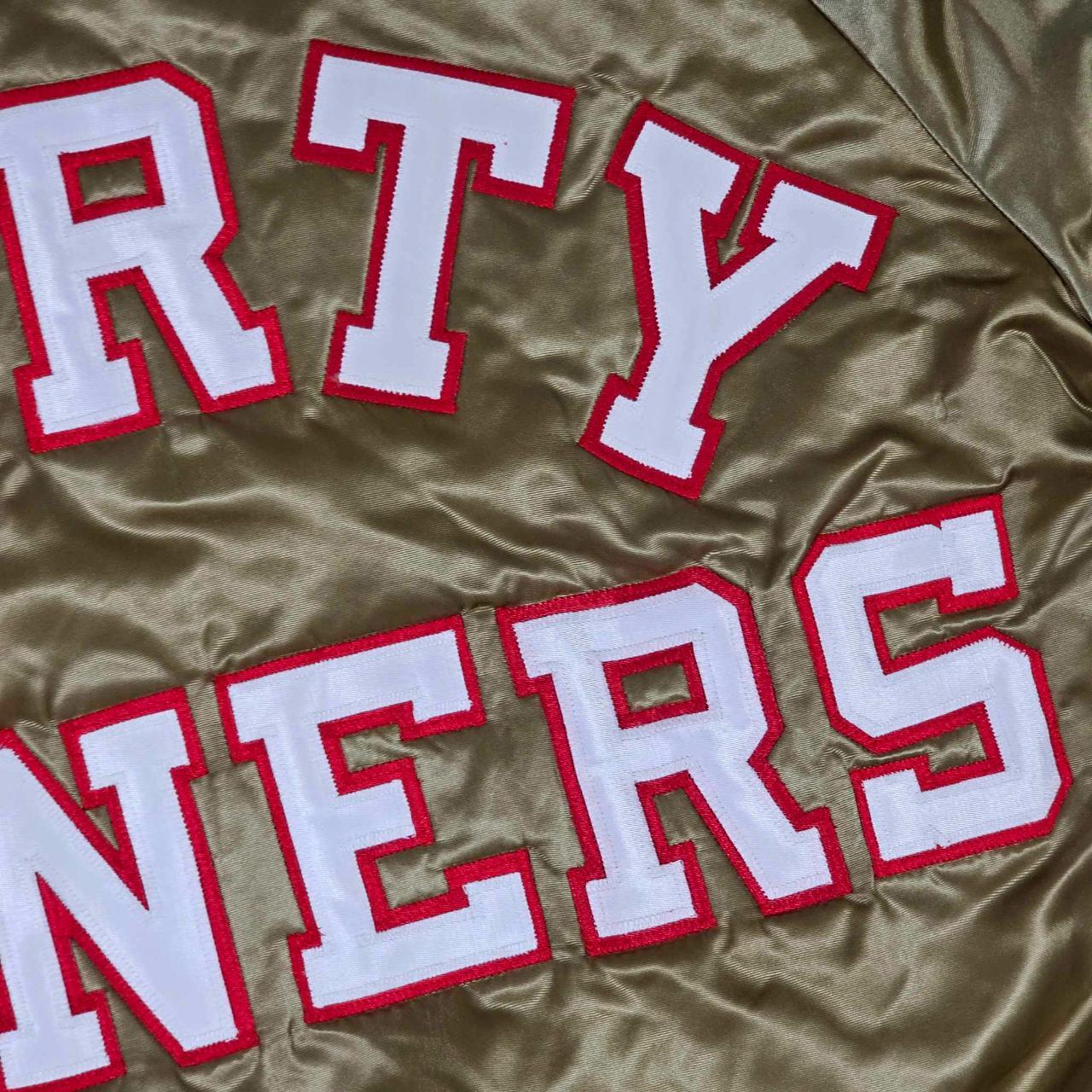 San Francisco 49ers Vintage 80s Chalk Line Satin - Depop