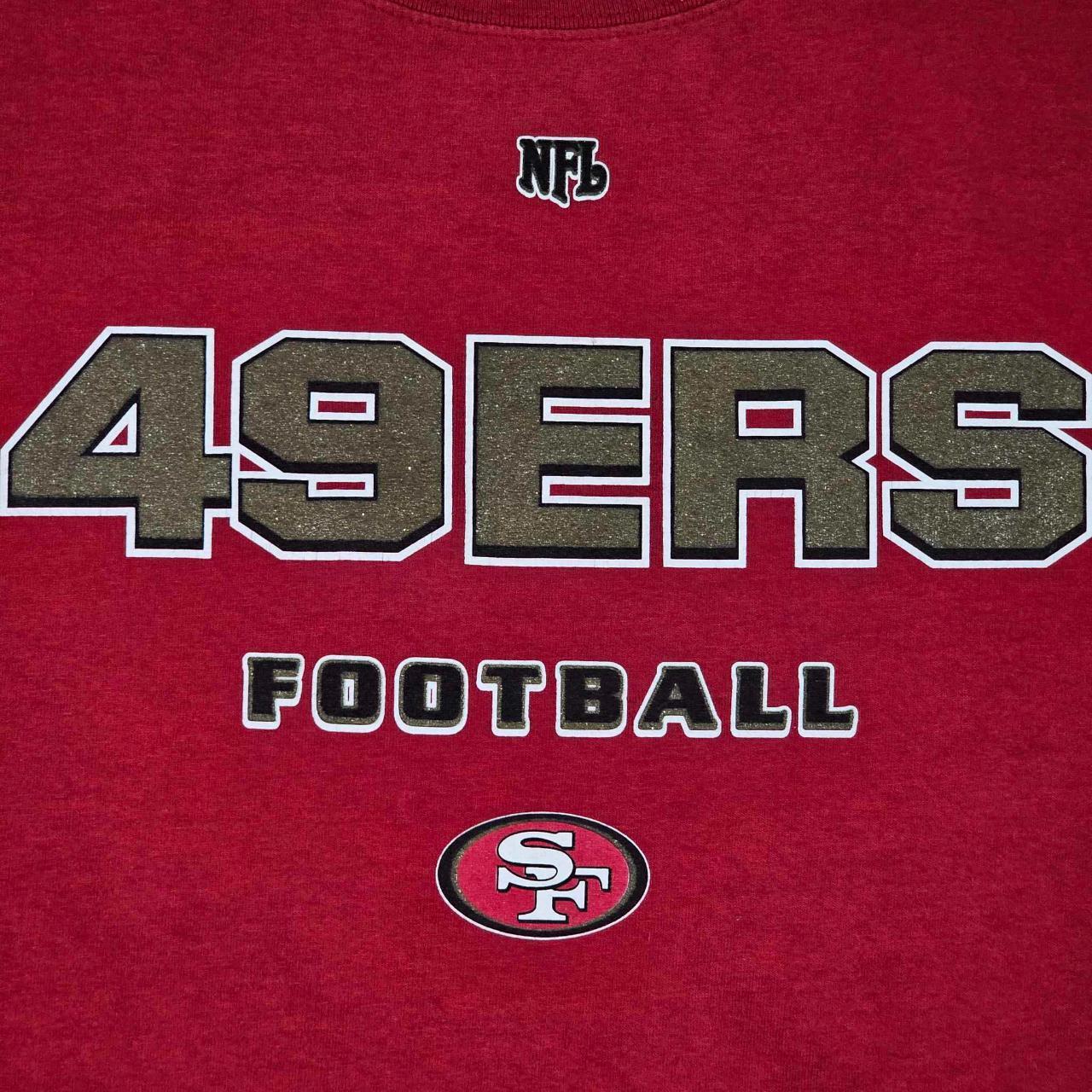 49ERS Glitter Jersey - Red, Gold & White