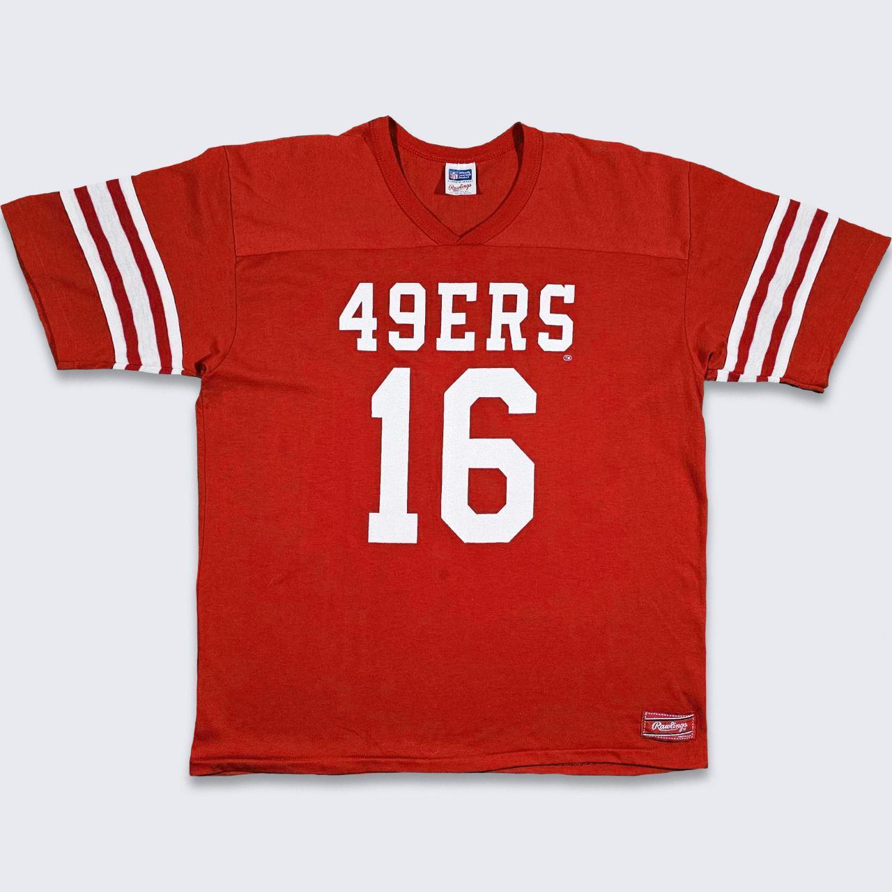 San Francisco 49ers 16 Joe Montana Vintage Youth Jersey Shirt 