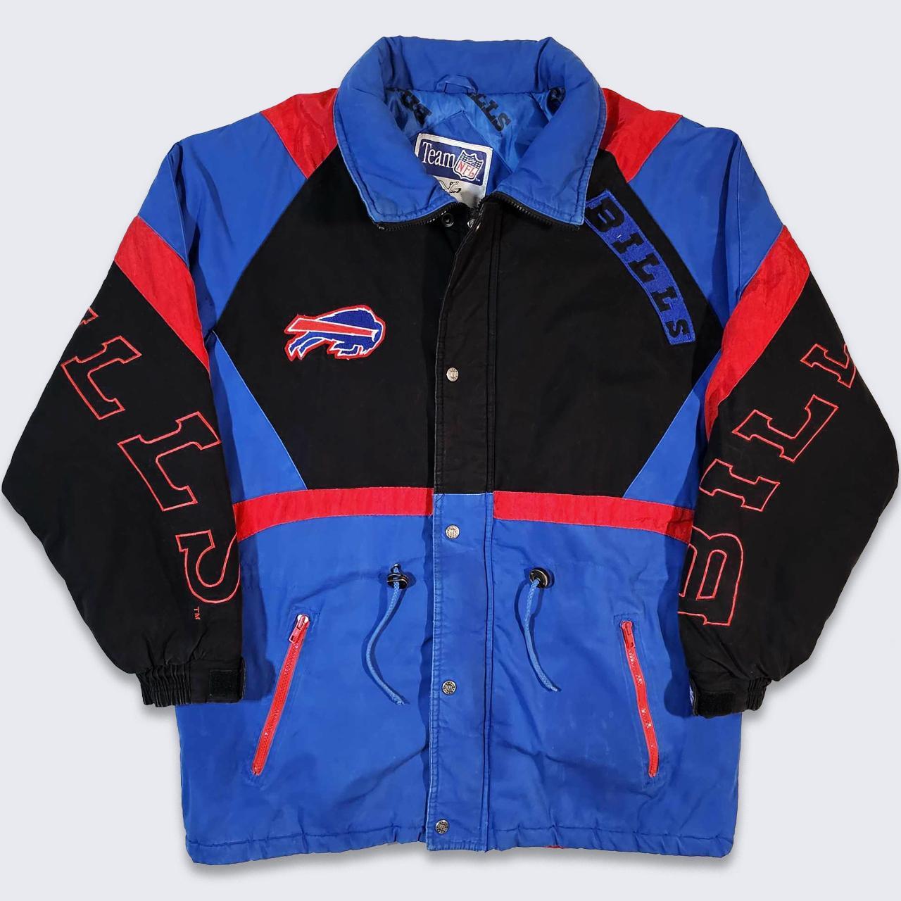 Vintage NFL Buffalo Bills Football Team Leather Jacket